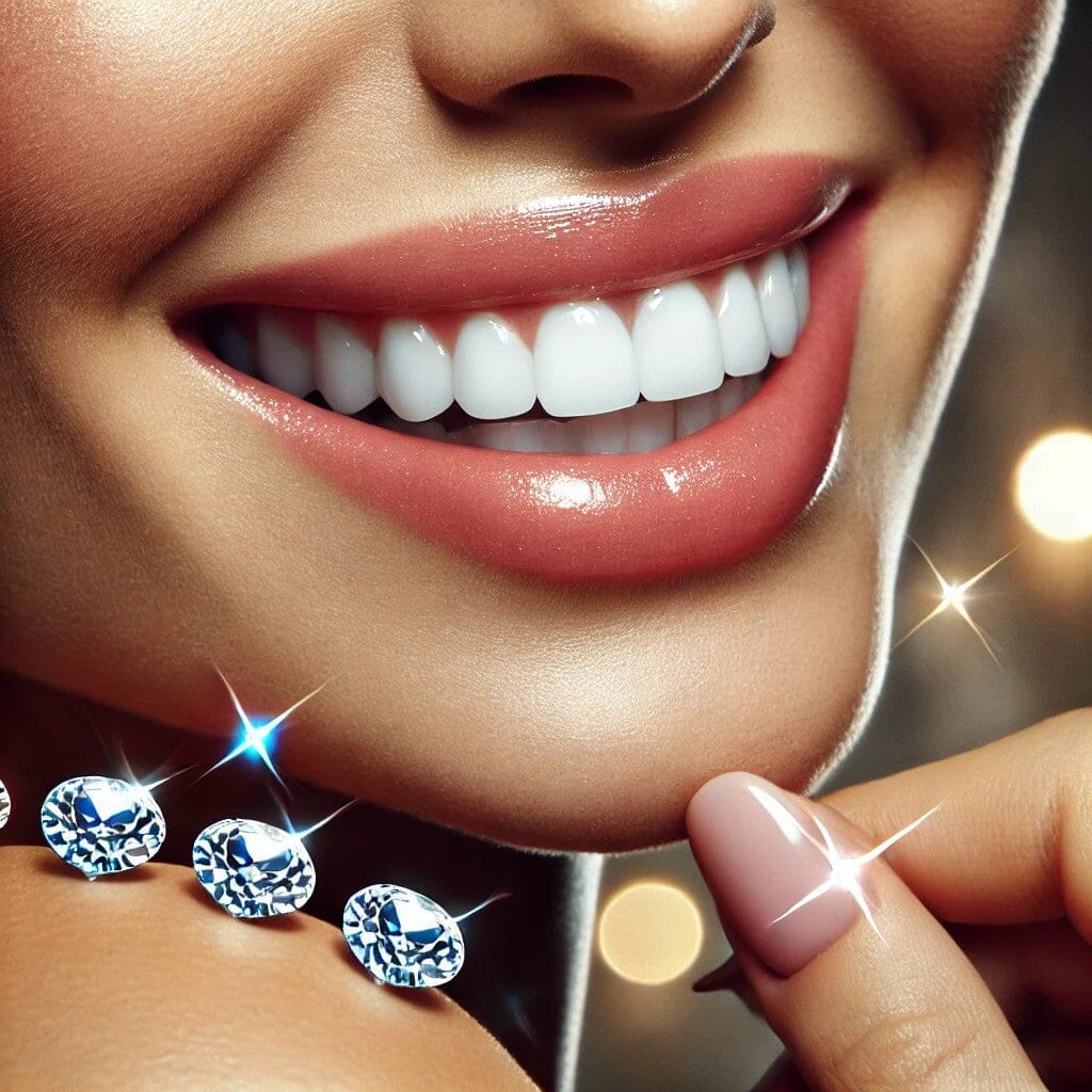 Strass dentaires et célébrités : inspirations + guide prudent après blanchiment