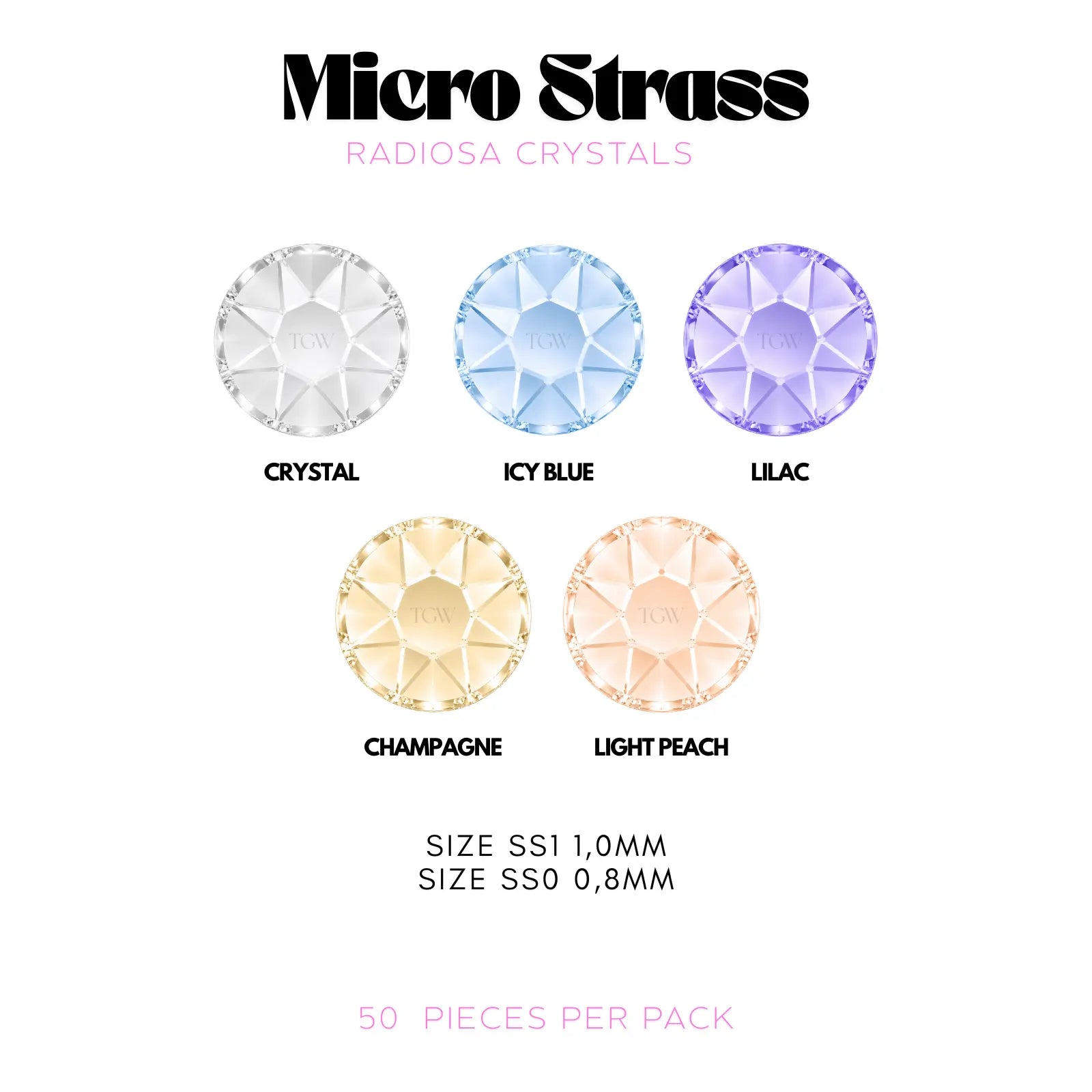 Radiosa Crystals - Micro Strass Icy Blue