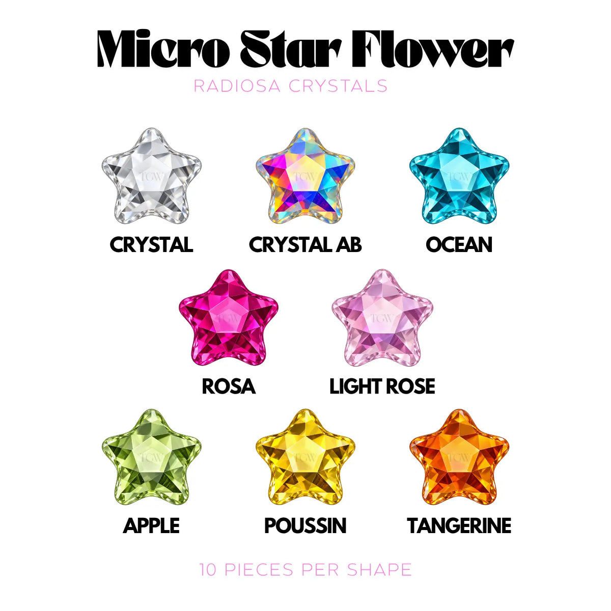 Radiosa Crystals - Micro Star Flower