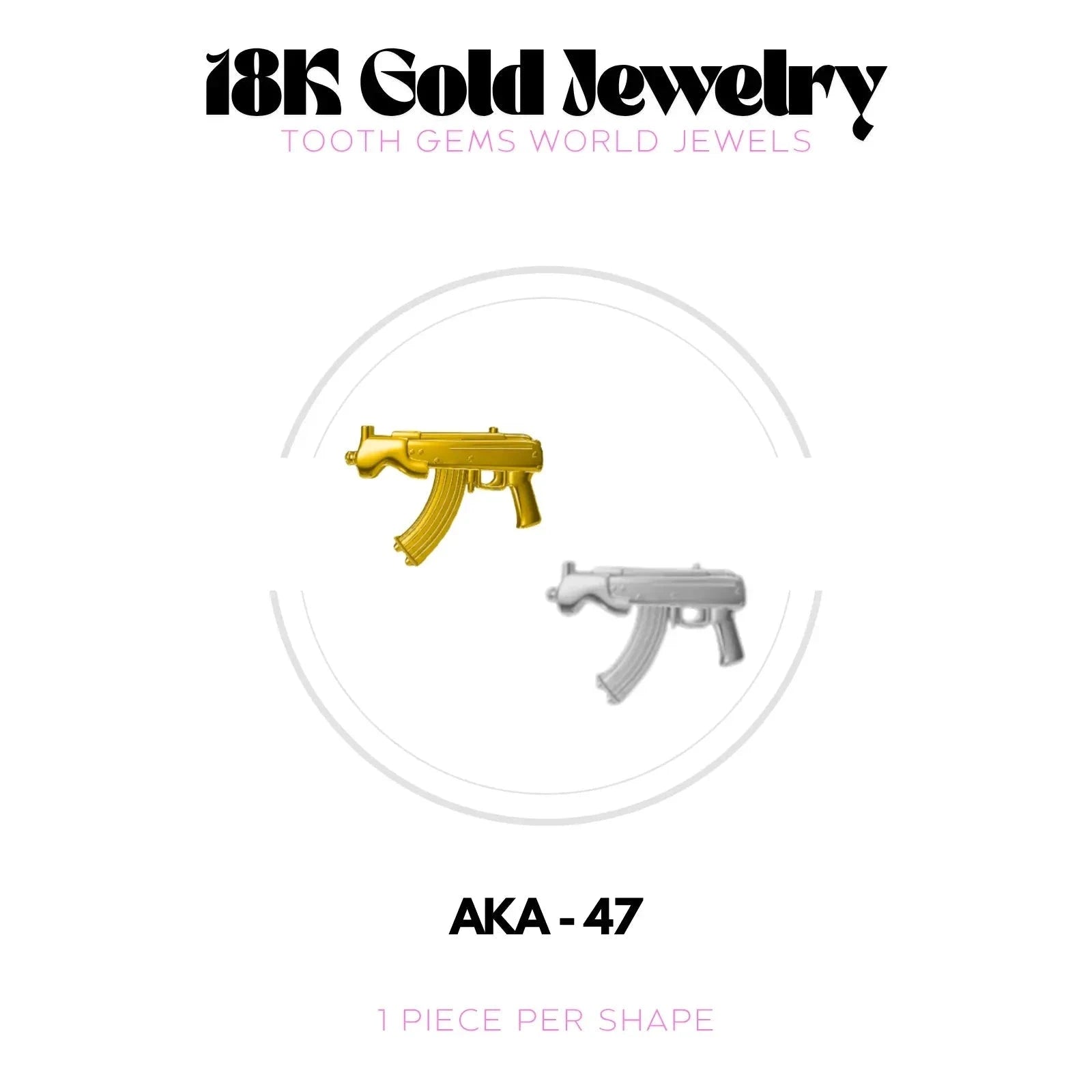 AKA 47 OR 18K Bijou dentaire en OR 18K Tooth Gems World