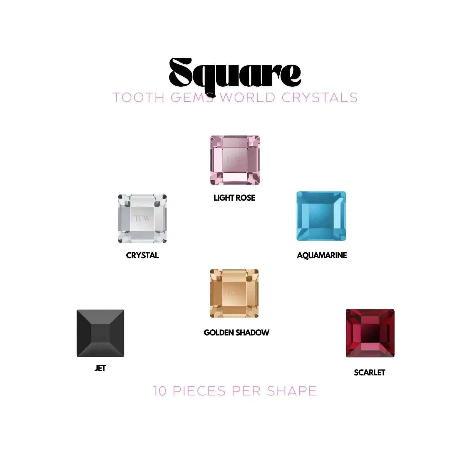 CARRÉ Strass dentaire Tooth Gems World