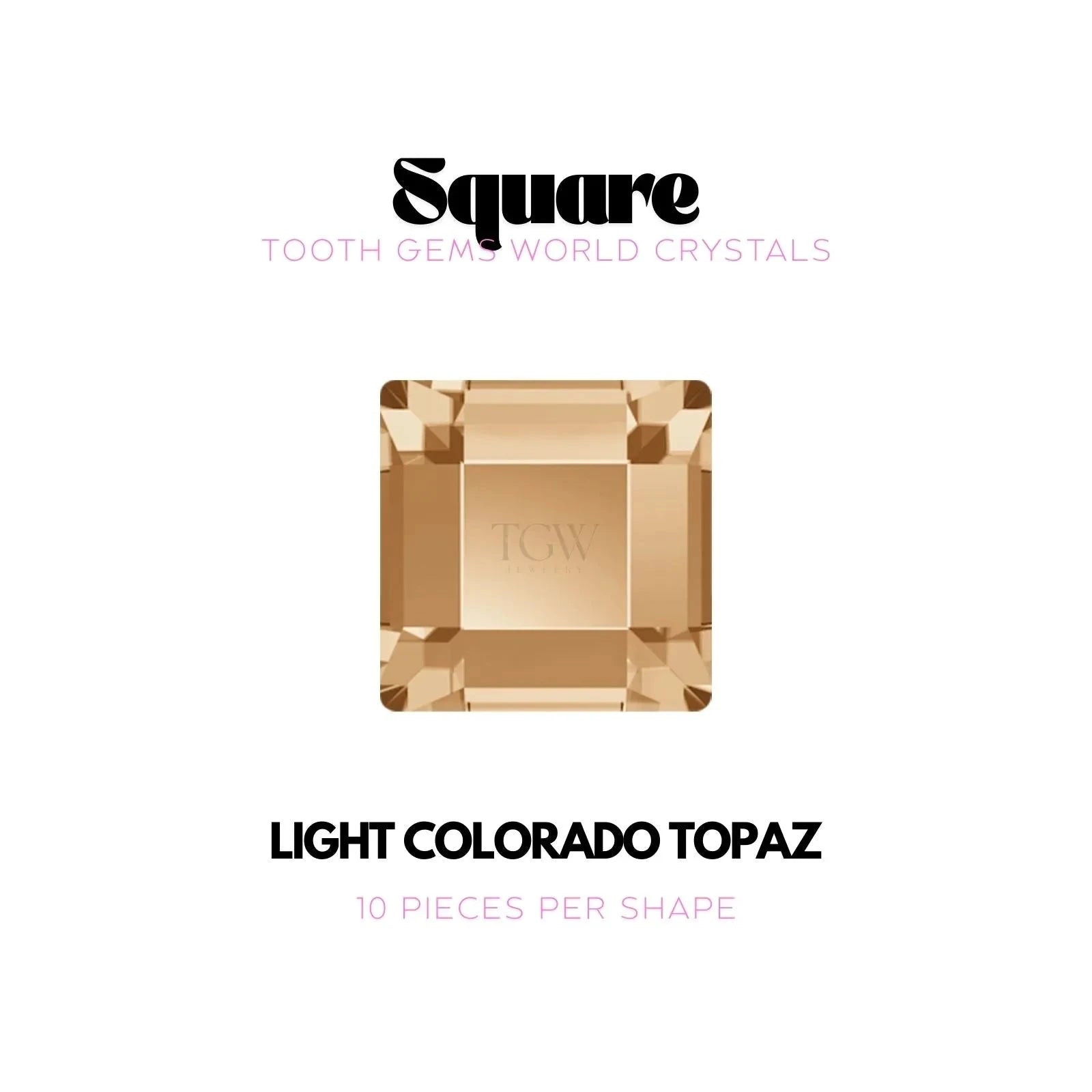 CARRÉ Strass dentaire Tooth Gems World Golden Shadow