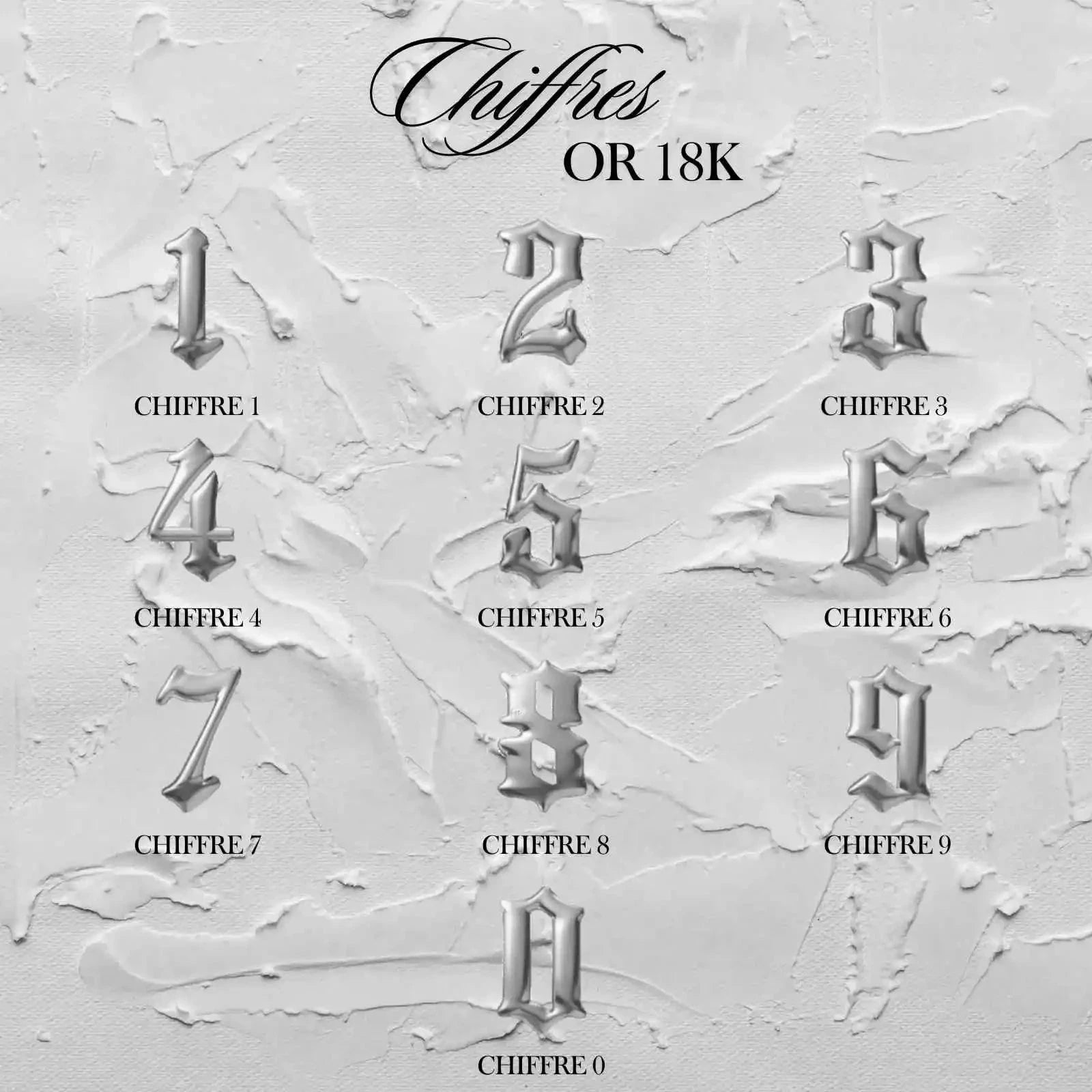 CHIFFRES EN OR 18K Bijou dentaire en OR 18K Tooth Gems World