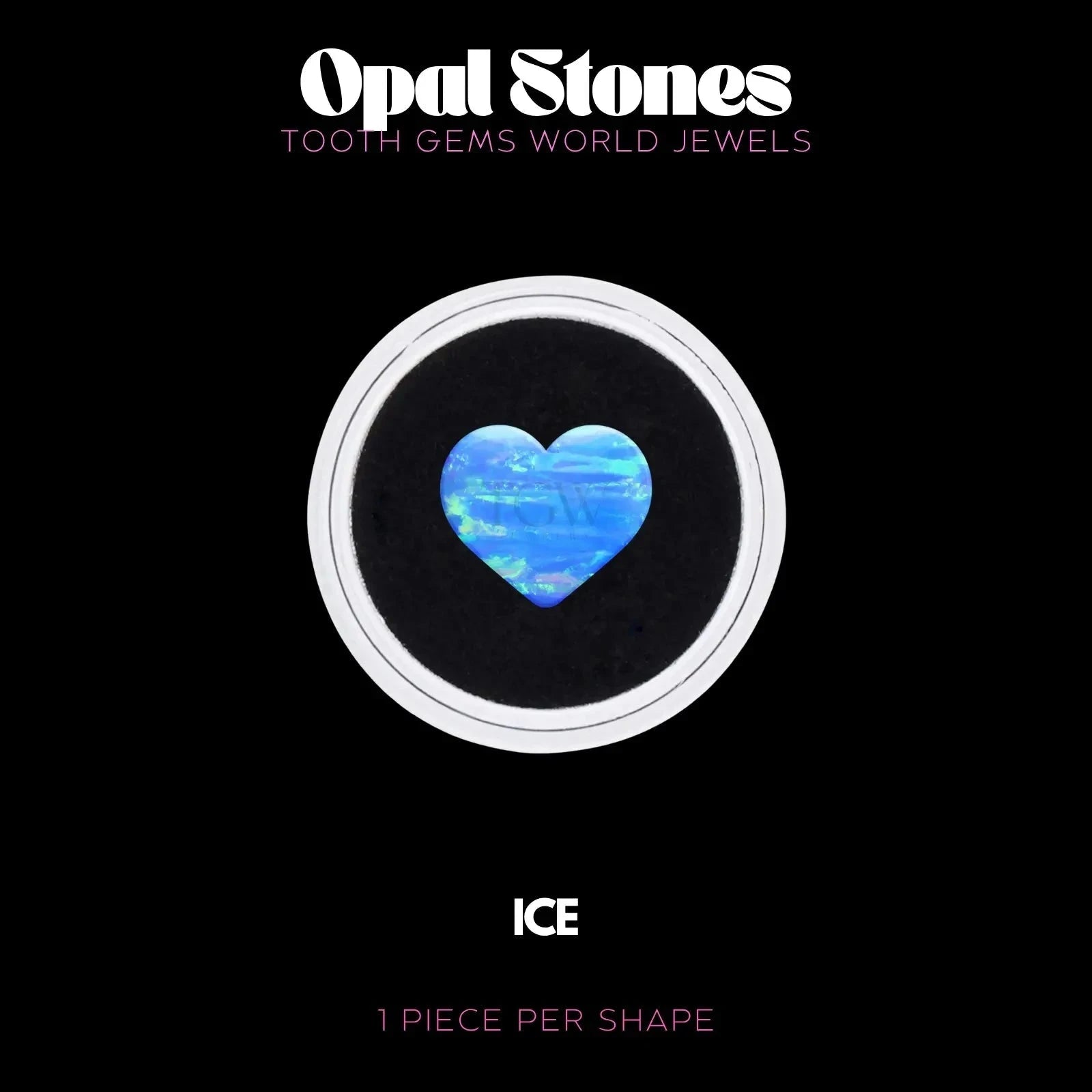 COEUR - OPALE Bijou dentaire opale Tooth Gems World ICE