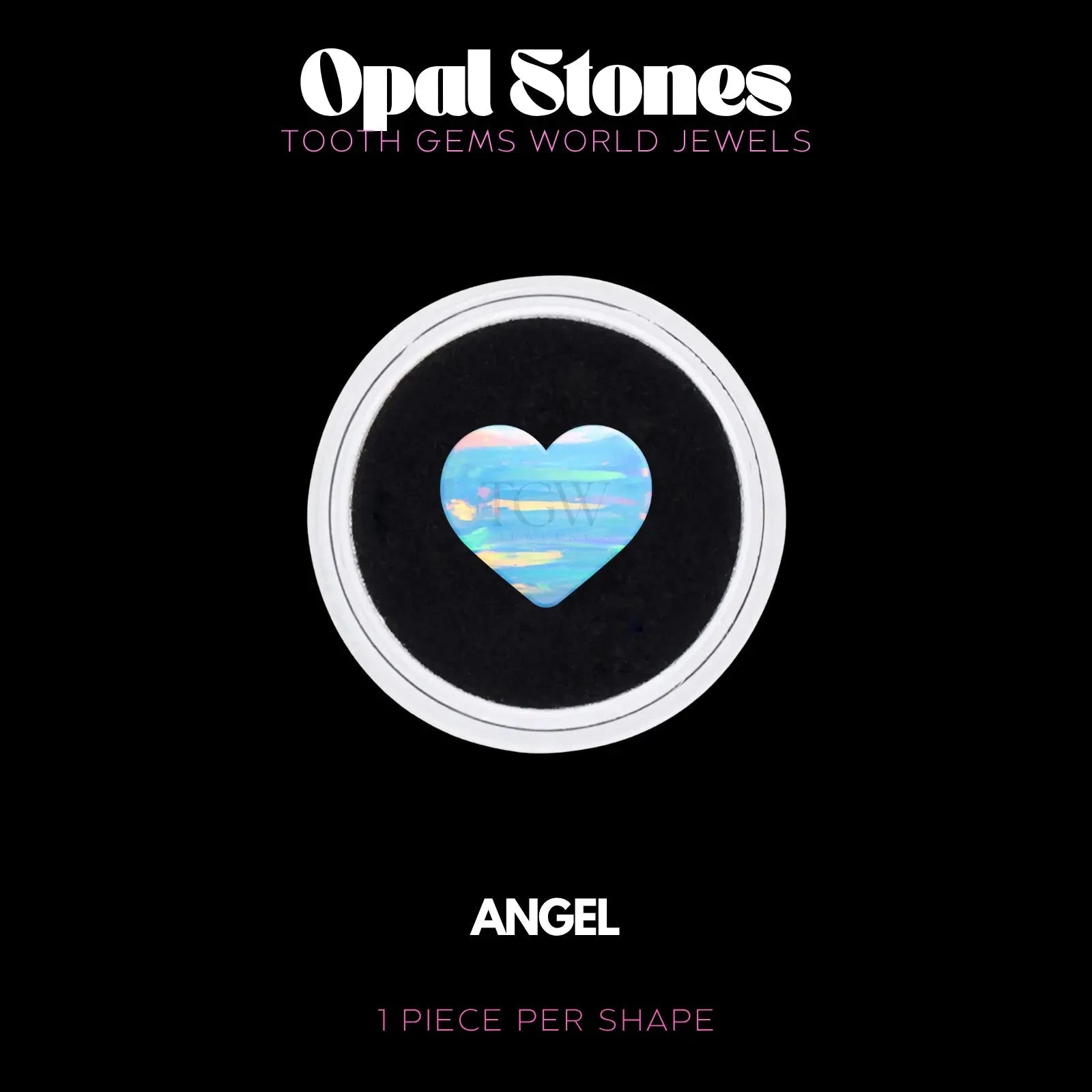 COEUR - OPALE BIJOU OPALE Tooth Gems World ANGEL