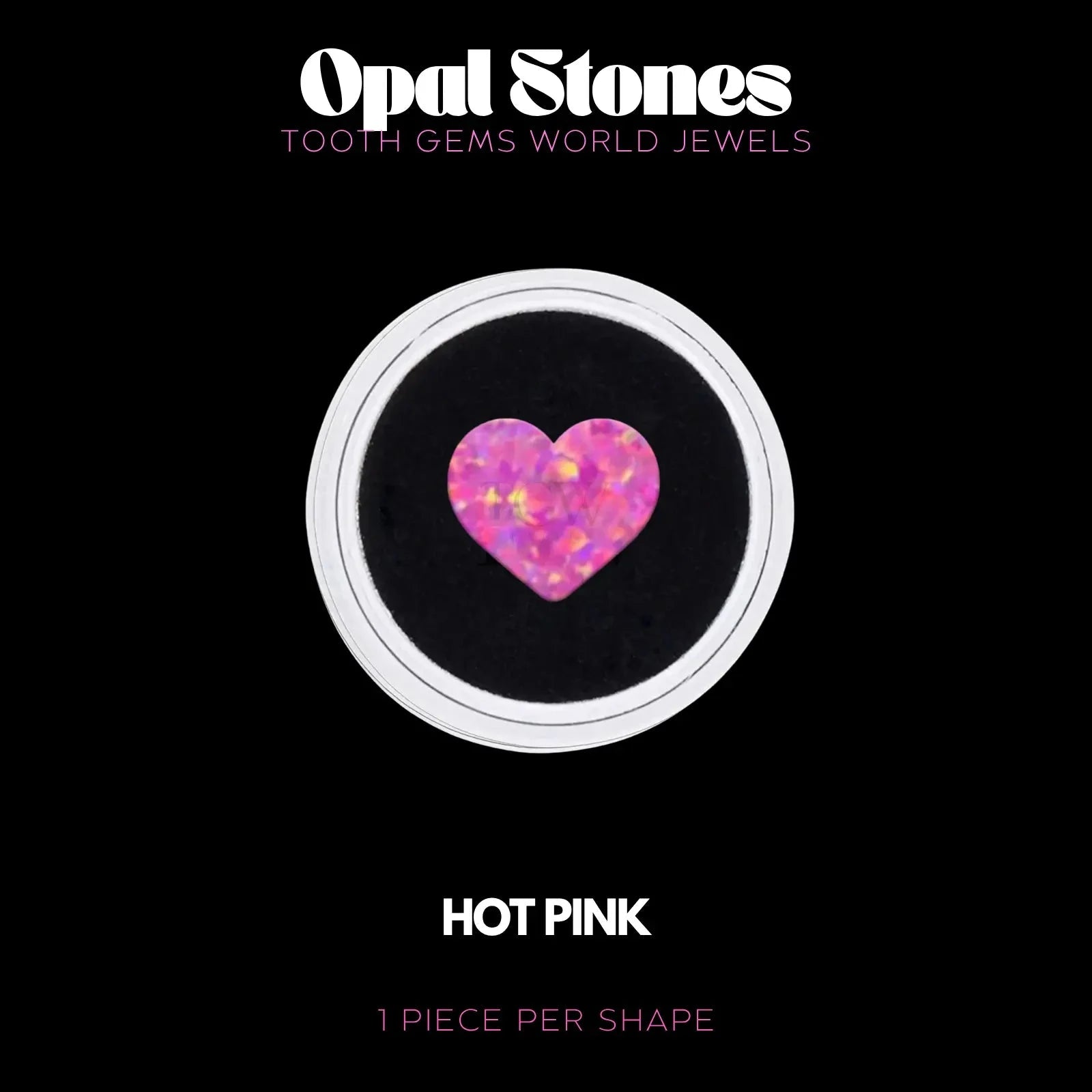 COEUR - OPALE BIJOU OPALE Tooth Gems World HOT PINK