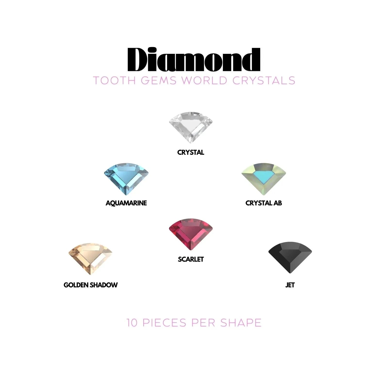 DIAMANT Strass dentaire Swarovski Tooth Gems World