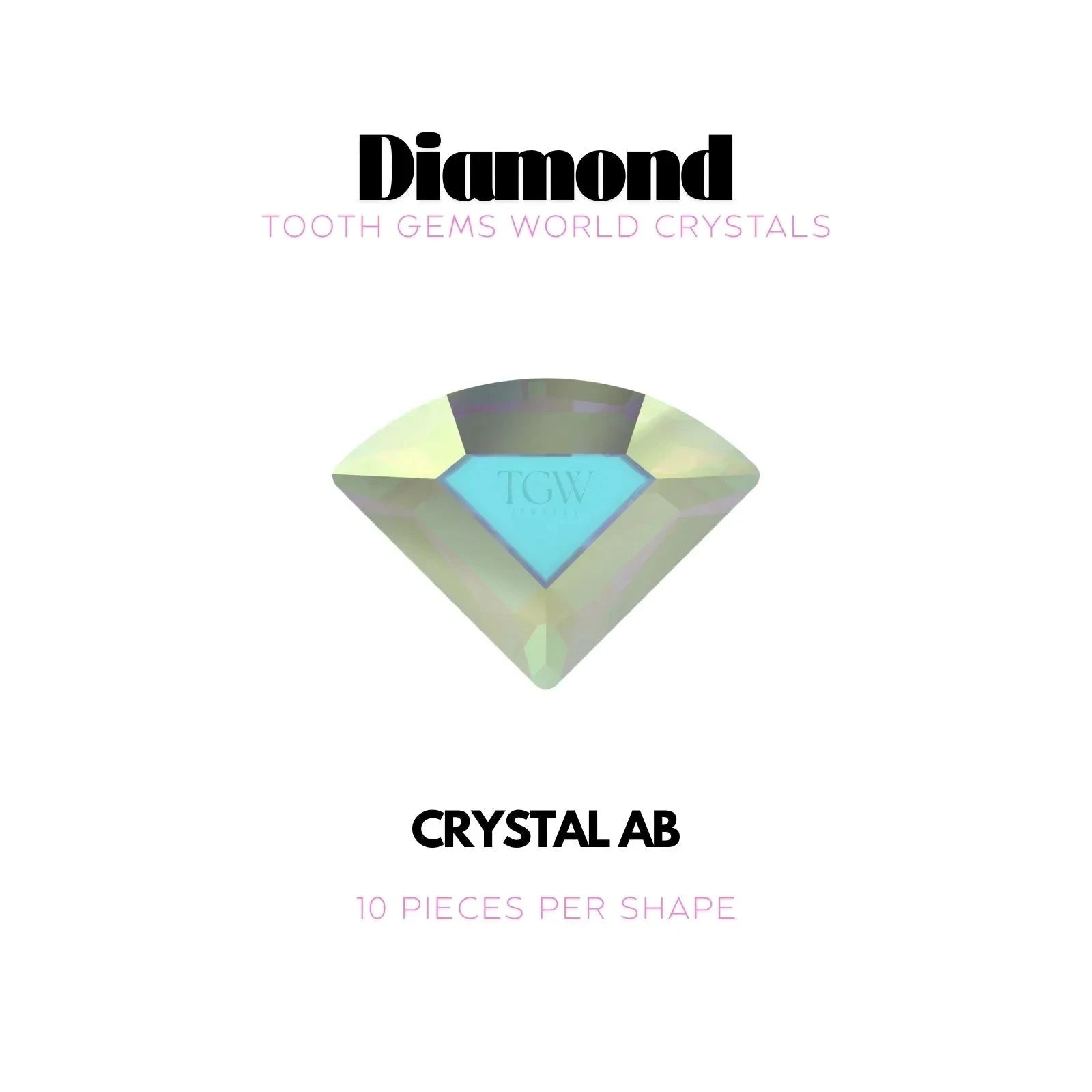 DIAMANT Strass dentaire Swarovski Tooth Gems World Crystal AB