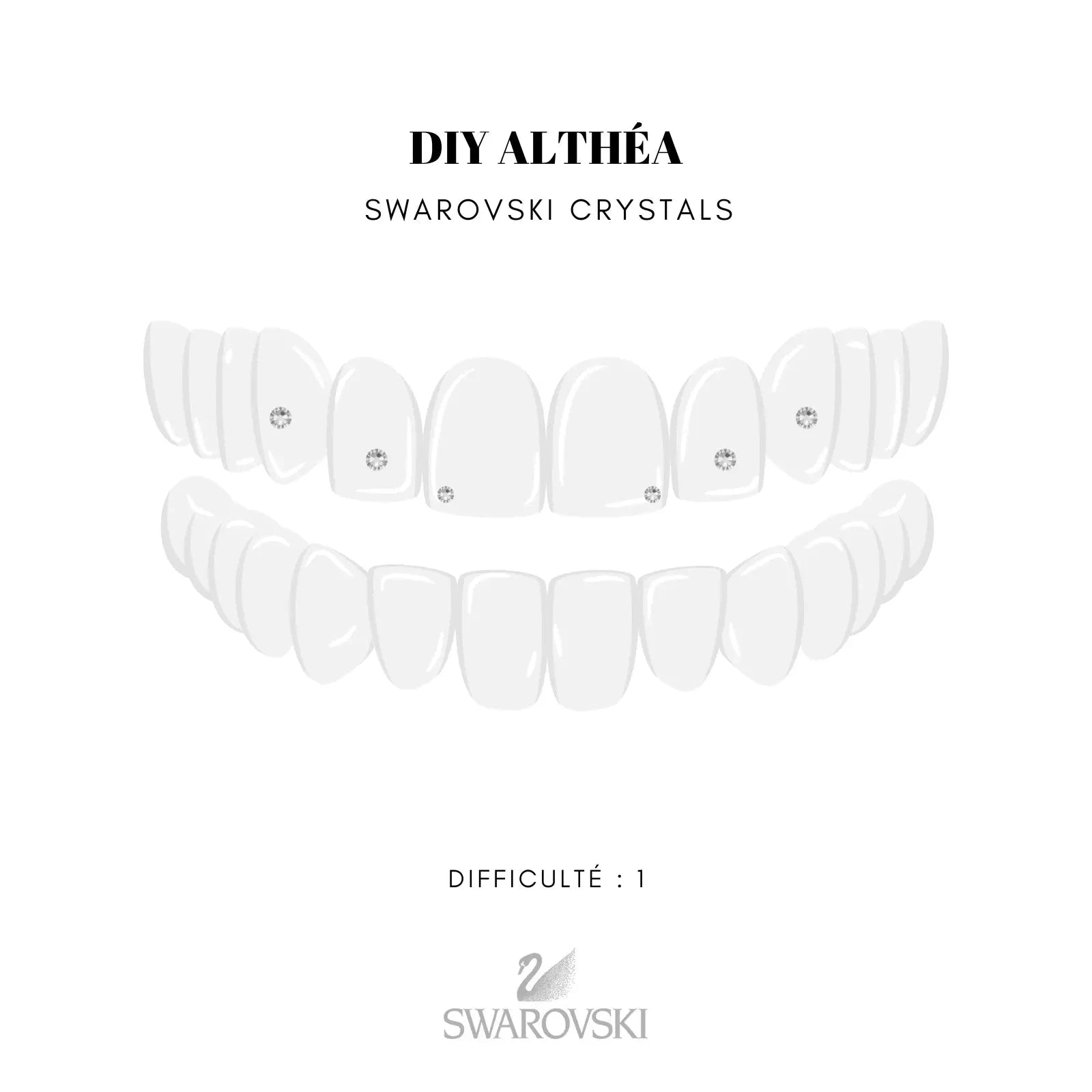 DIY Tooth Gems Kit ALTHÉA - Ton Kit de Pose de strass dentaire Homemade STRASS DENTAIRES Tooth Gems World