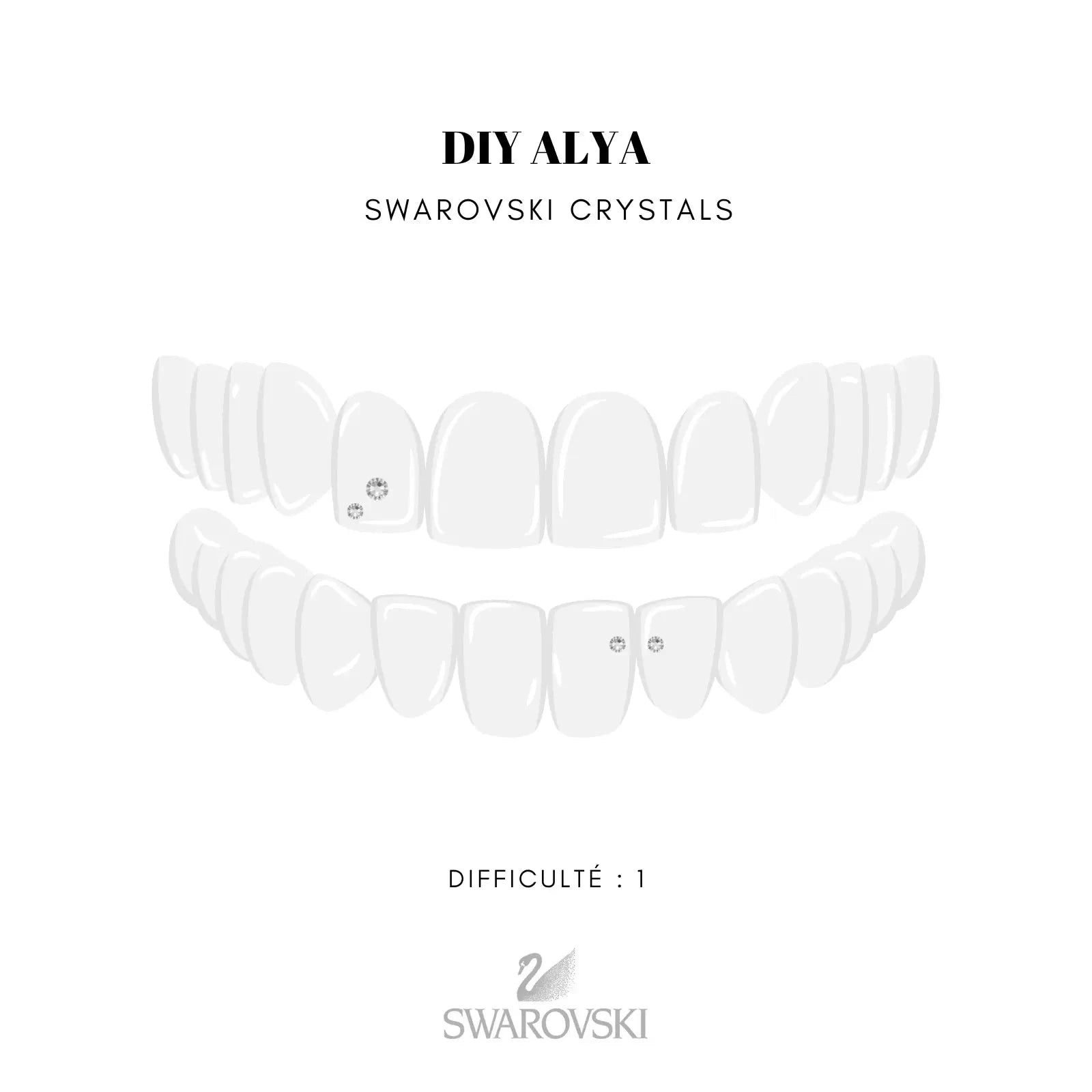 DIY Tooth Gems Kit ALYA - Ton Kit de Pose de strass dentaire Homemade STRASS DENTAIRES Tooth Gems World