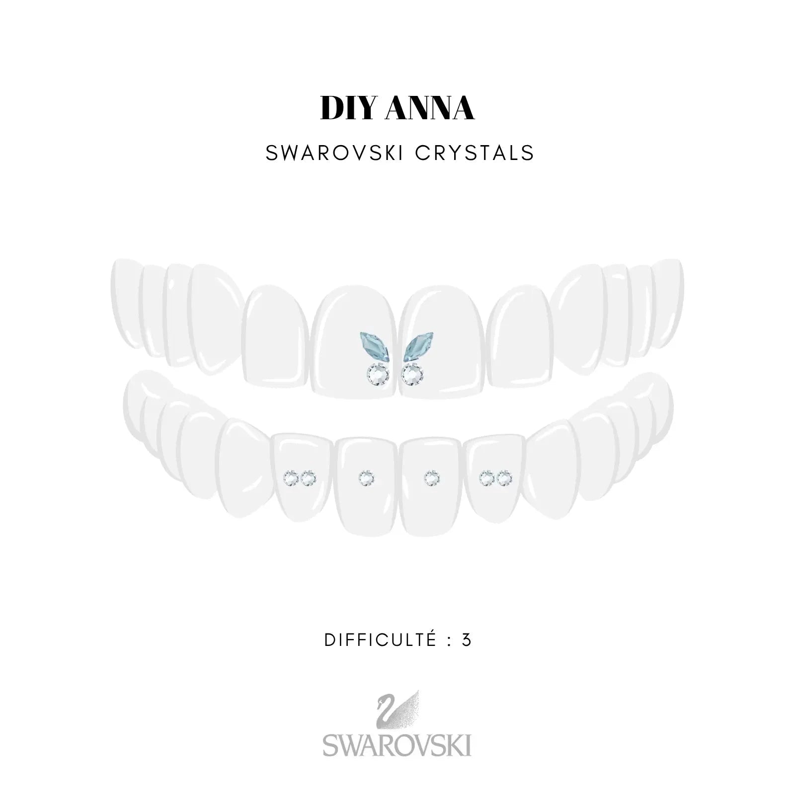 DIY Tooth Gems Kit ANNA - Ton Kit de Pose de strass dentaire Homemade STRASS DENTAIRES Tooth Gems World