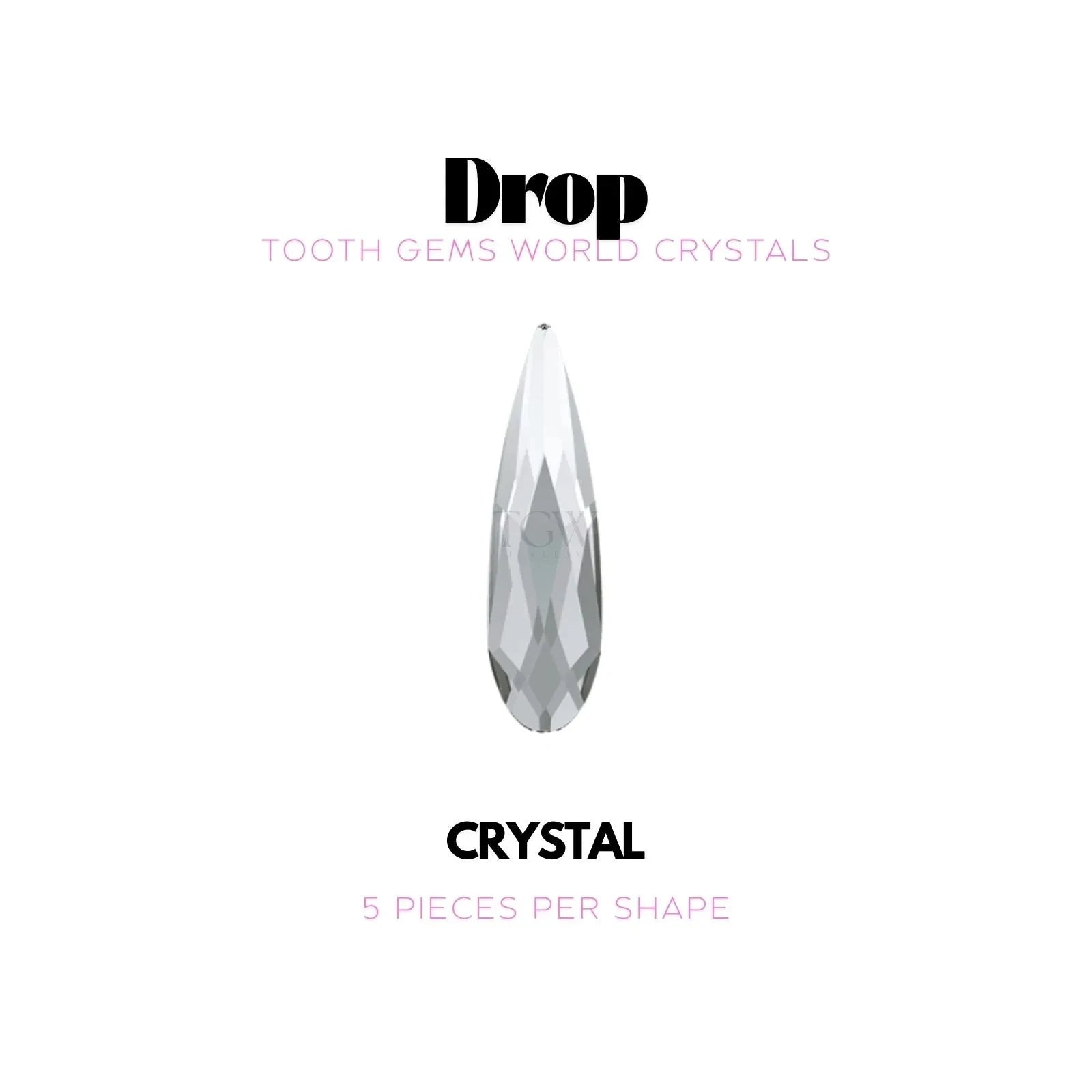 GOUTTE Strass dentaire Swarovski Tooth Gems World Crystal