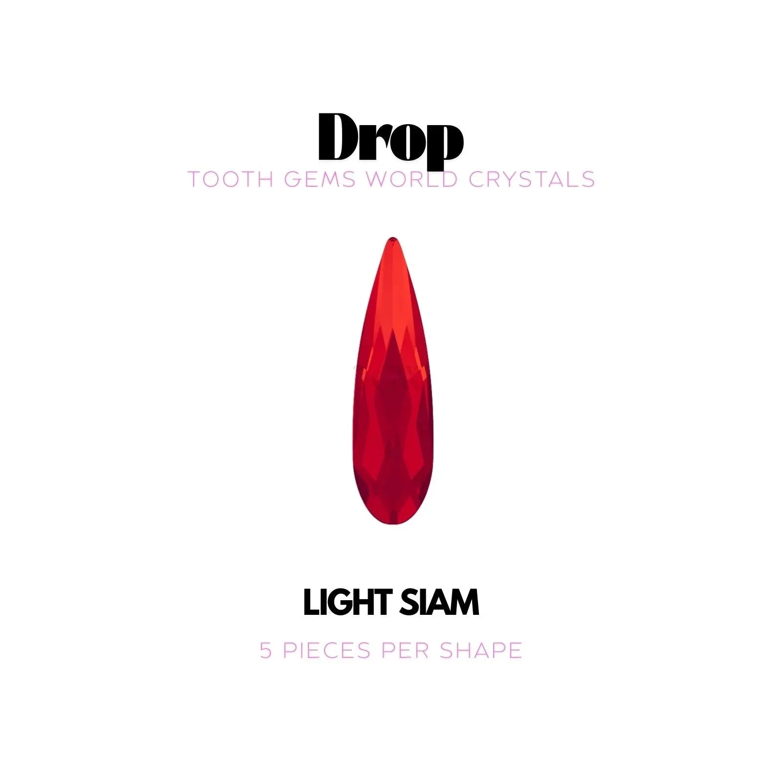 GOUTTE Strass dentaire Tooth Gems World Light Siam