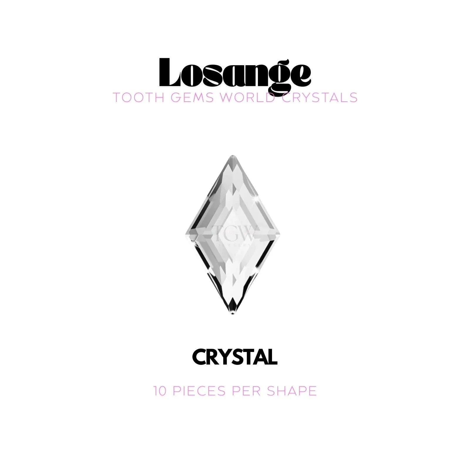 LOSANGE Strass dentaire Tooth Gems World Crystal