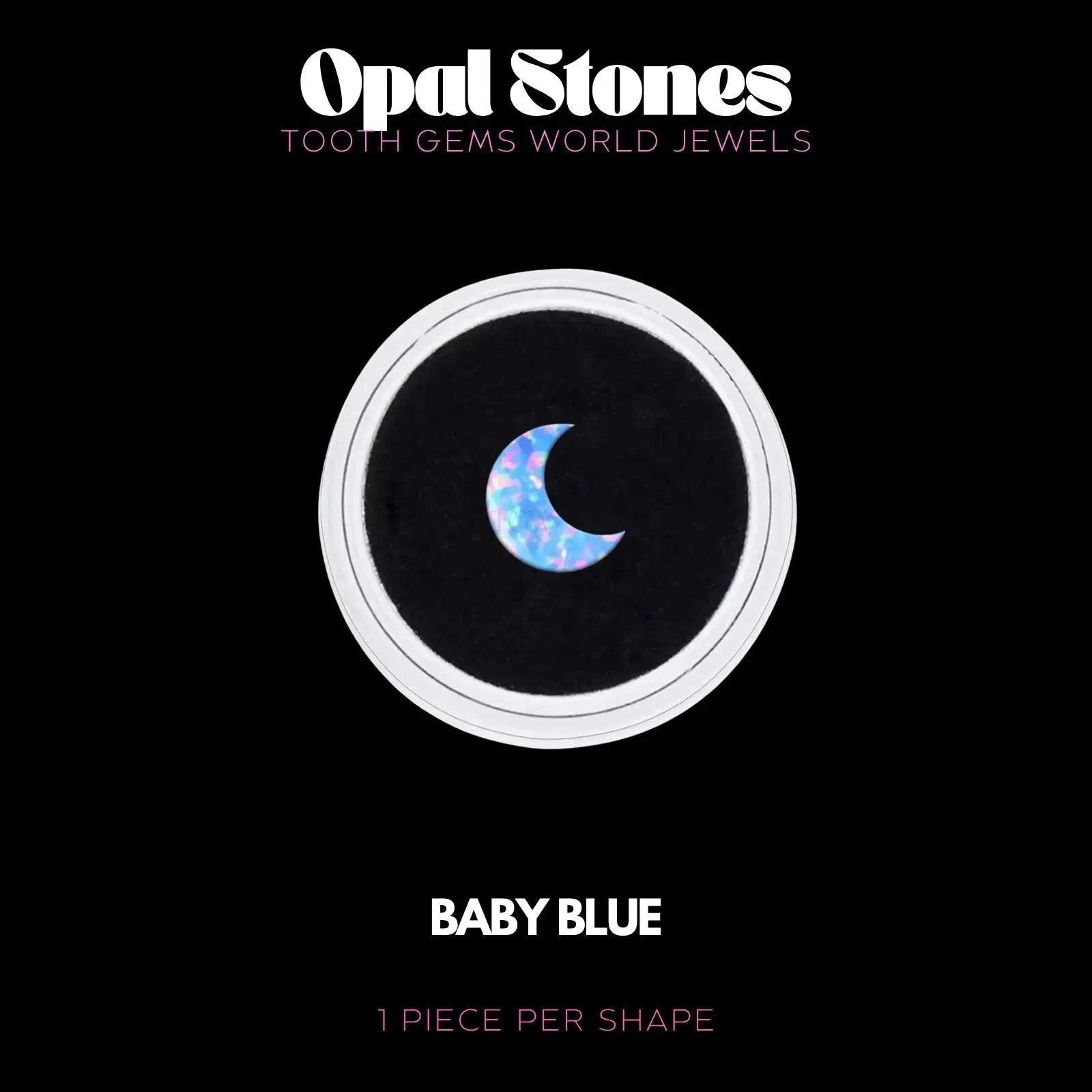 LUNE - OPALE Bijou dentaire opale Tooth Gems World BABY BLUE