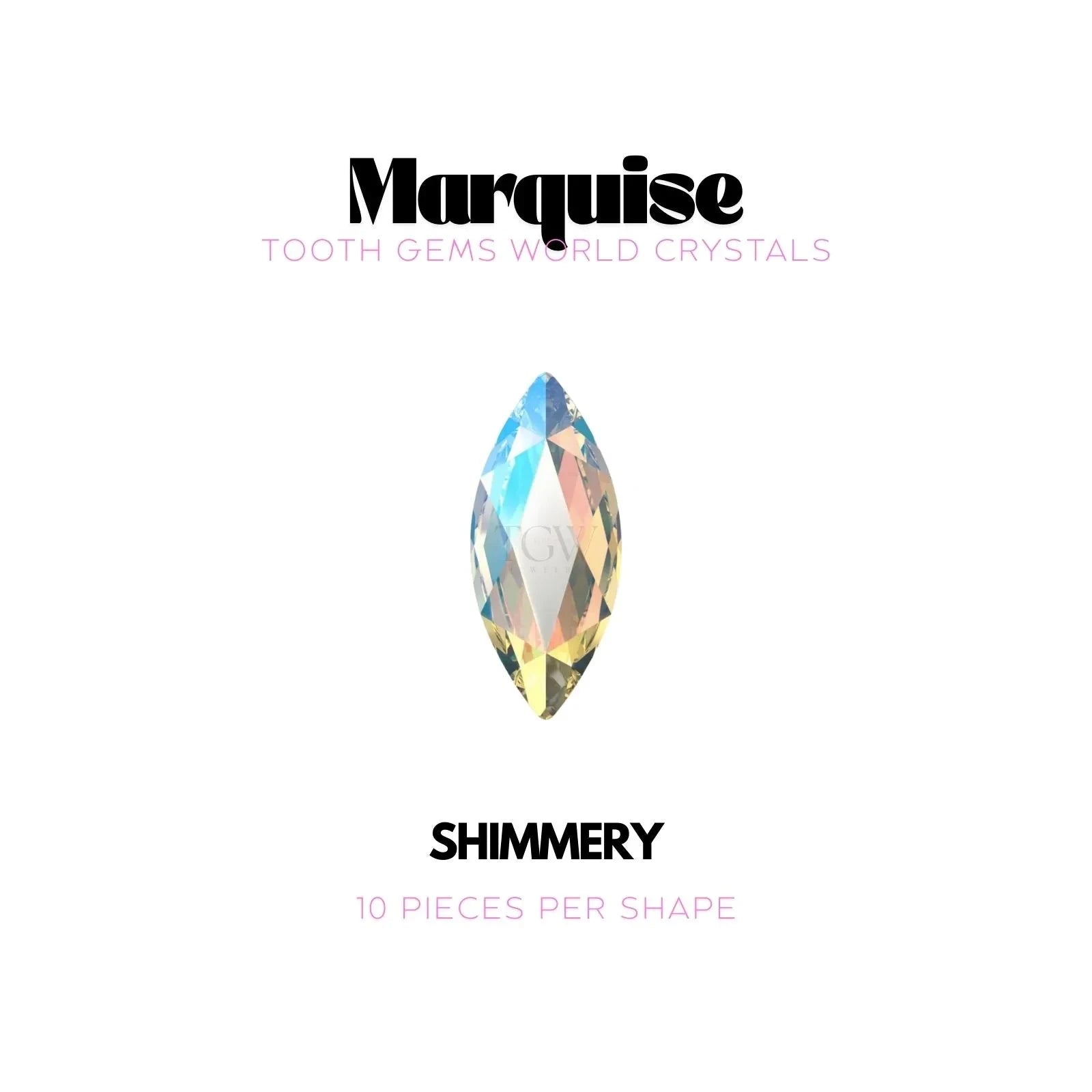 MARQUISE Strass dentaire Tooth Gems World SHIMMERY
