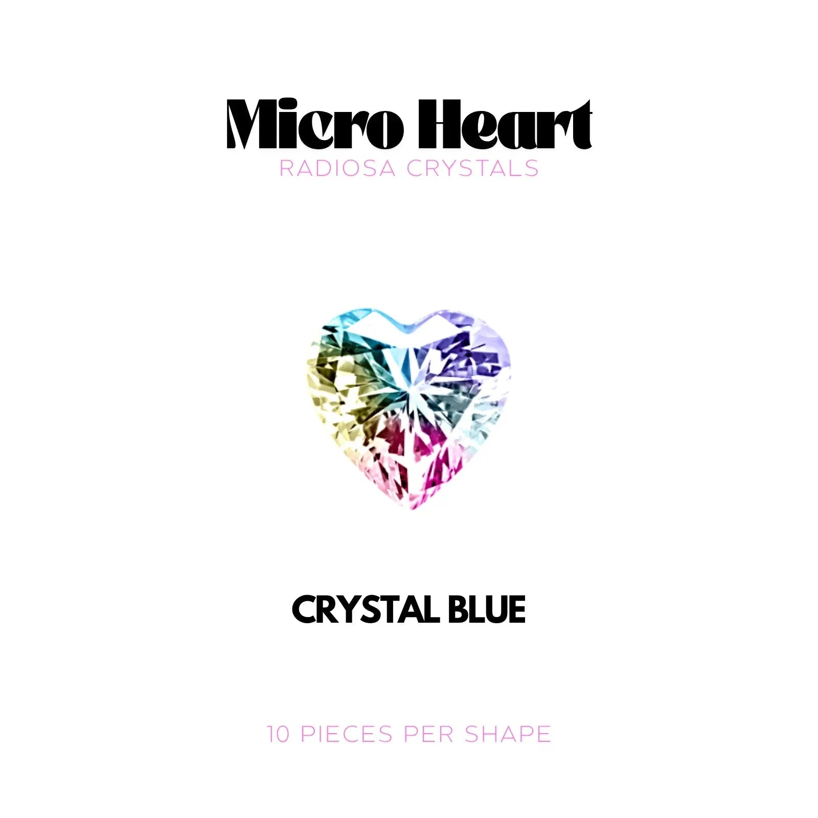 MICRO COEUR - RADIOSA CRYSTALS Tooth Gems World Crystal Blue