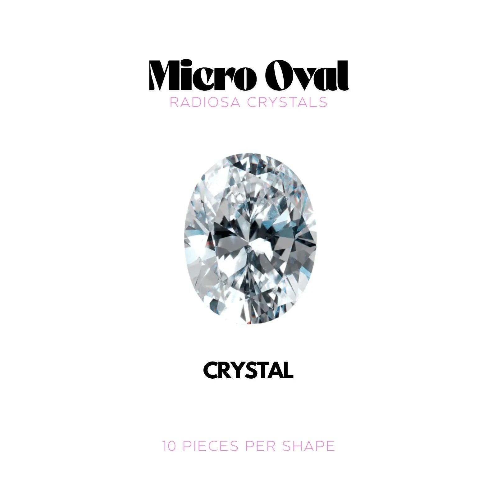 MICRO OVALE - RADIOSA CRYSTALS Tooth Gems World