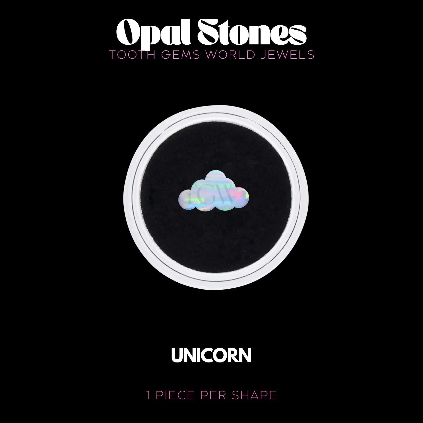 NUAGE - OPALE Bijou dentaire opale Tooth Gems World UNICORN