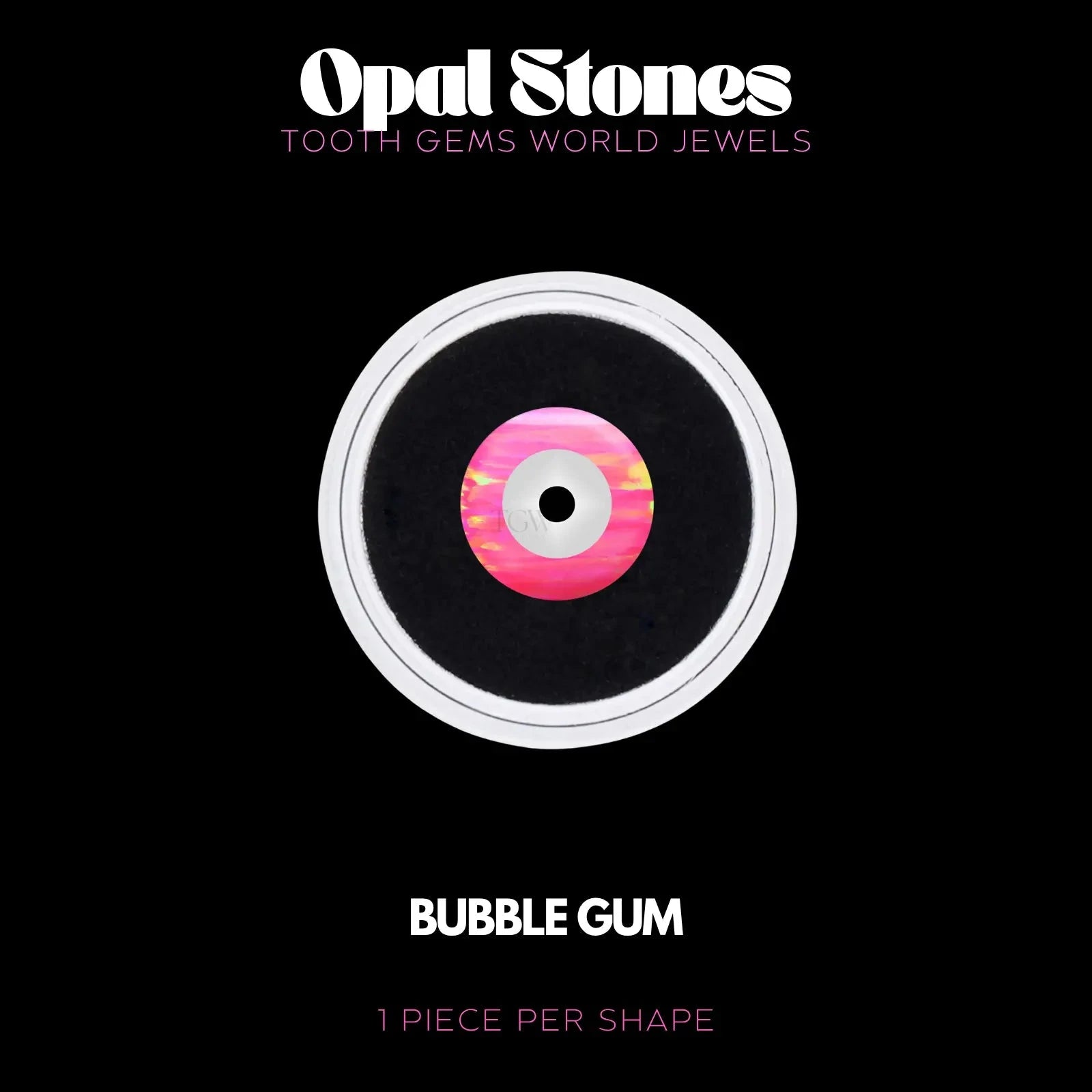 OEIL DE PROTECTION - OPALE BIJOU OPALE Tooth Gems World BUBBLE GUM