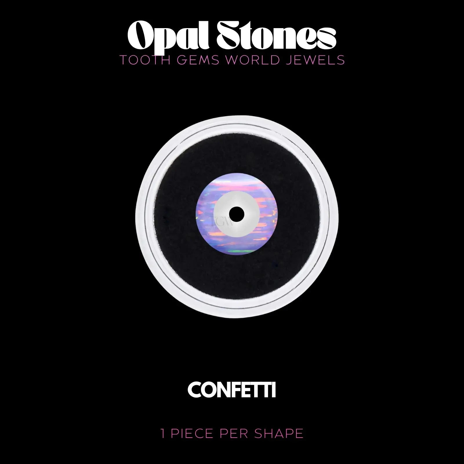 OEIL DE PROTECTION - OPALE BIJOU OPALE Tooth Gems World CONFETTI