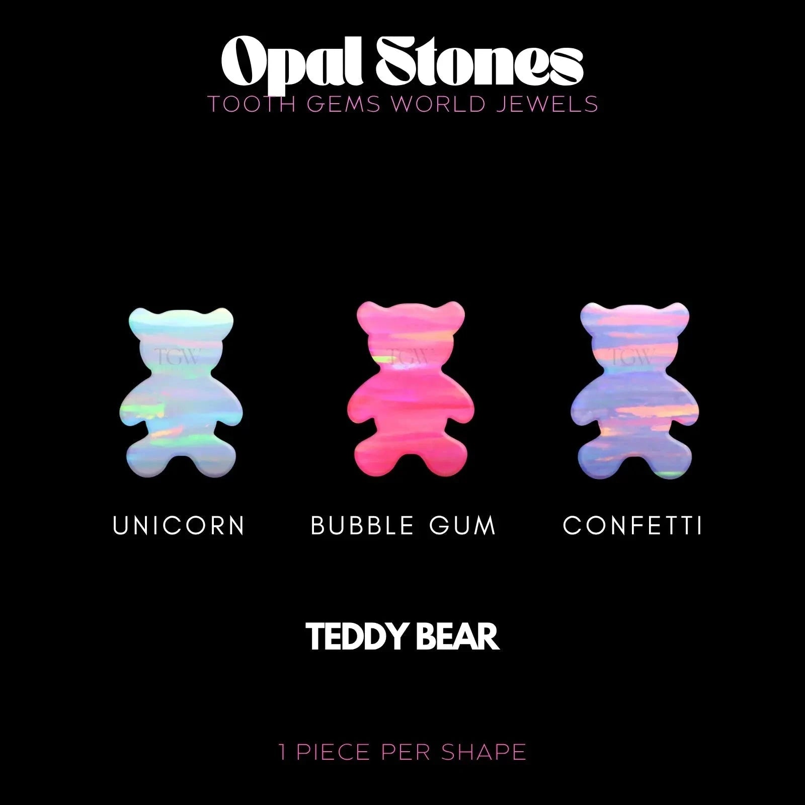 OURSON - OPALE Bijou dentaire opale Tooth Gems World