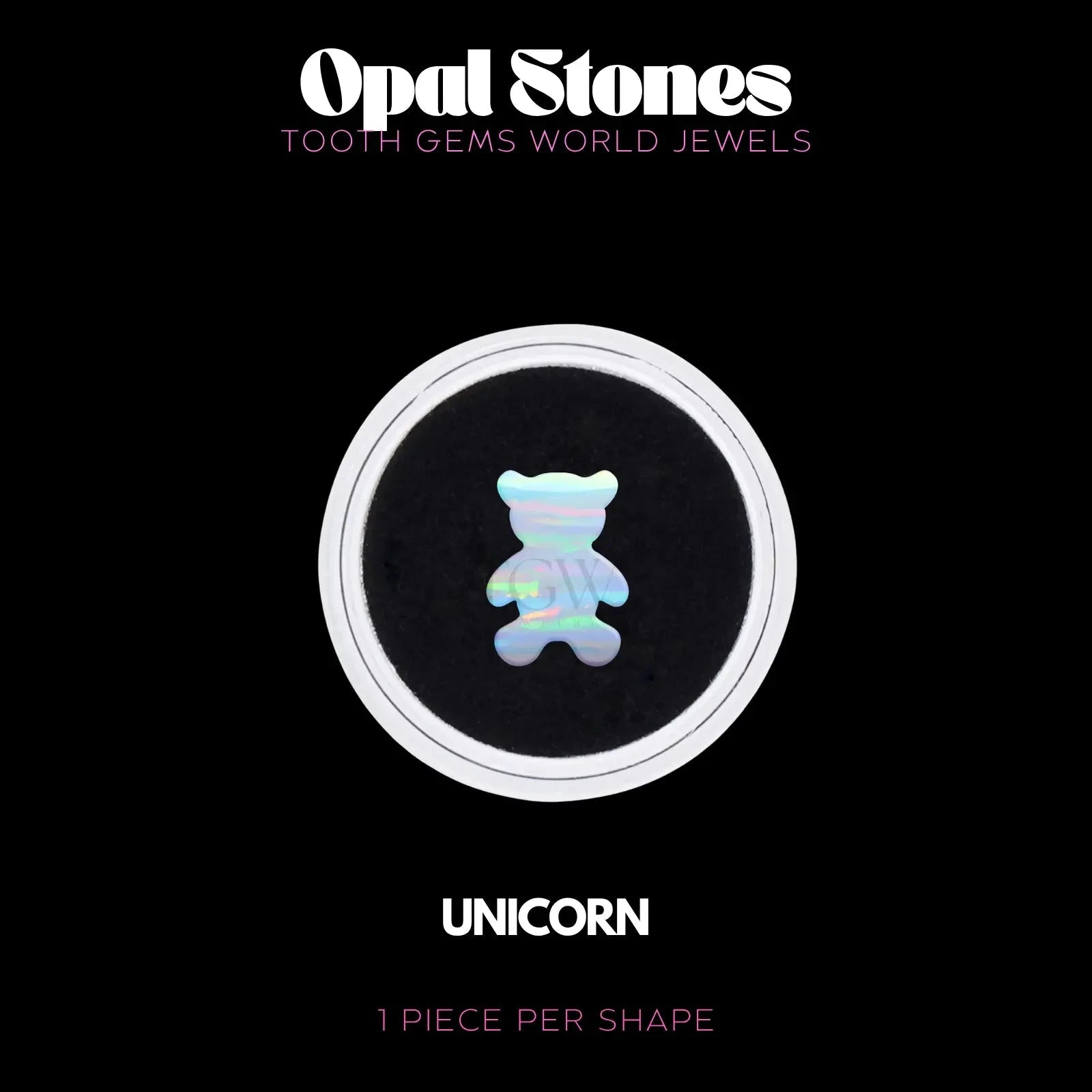OURSON - OPALE BIJOU OPALE Tooth Gems World UNICORN