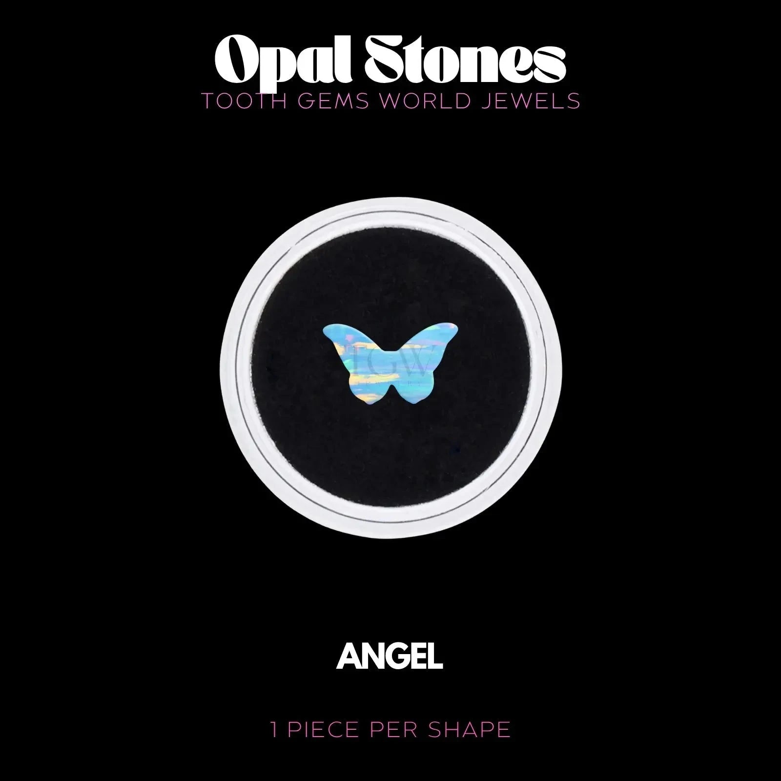 PAPILLON - OPALE Bijou dentaire opale Tooth Gems World ANGEL