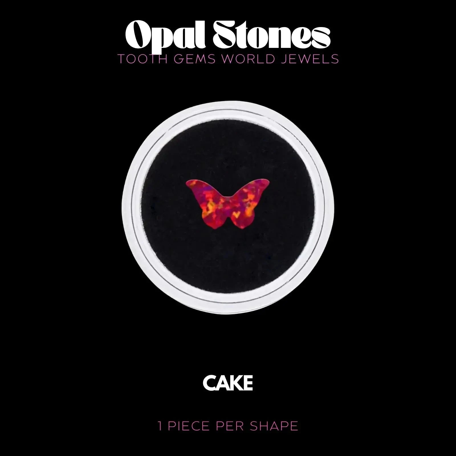 PAPILLON - OPALE Bijou dentaire opale Tooth Gems World CAKE
