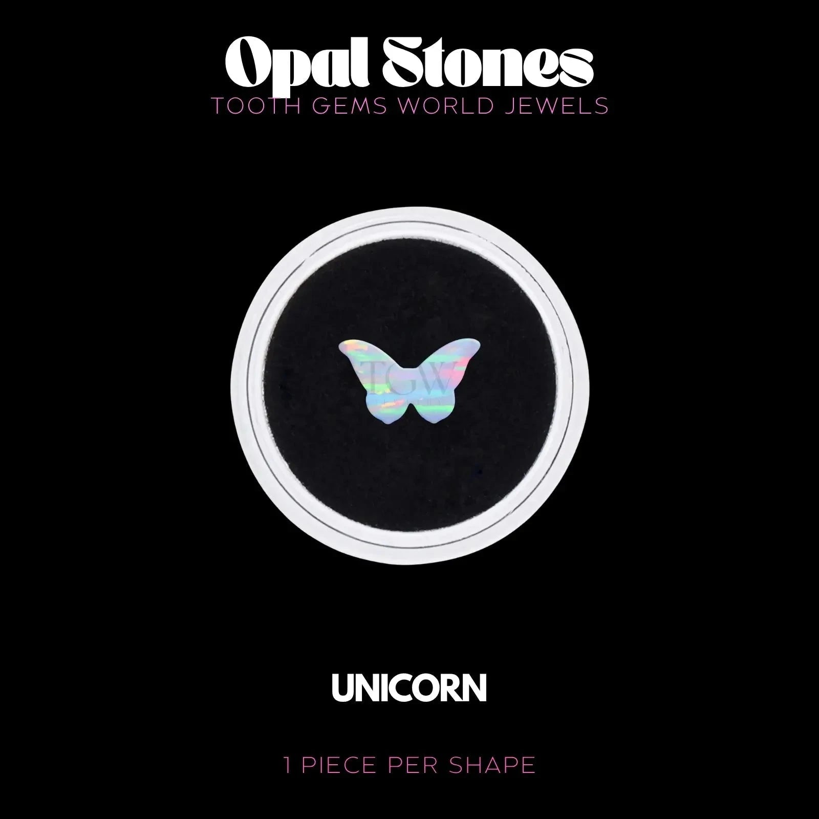 PAPILLON - OPALE Bijou dentaire opale Tooth Gems World UNICORN