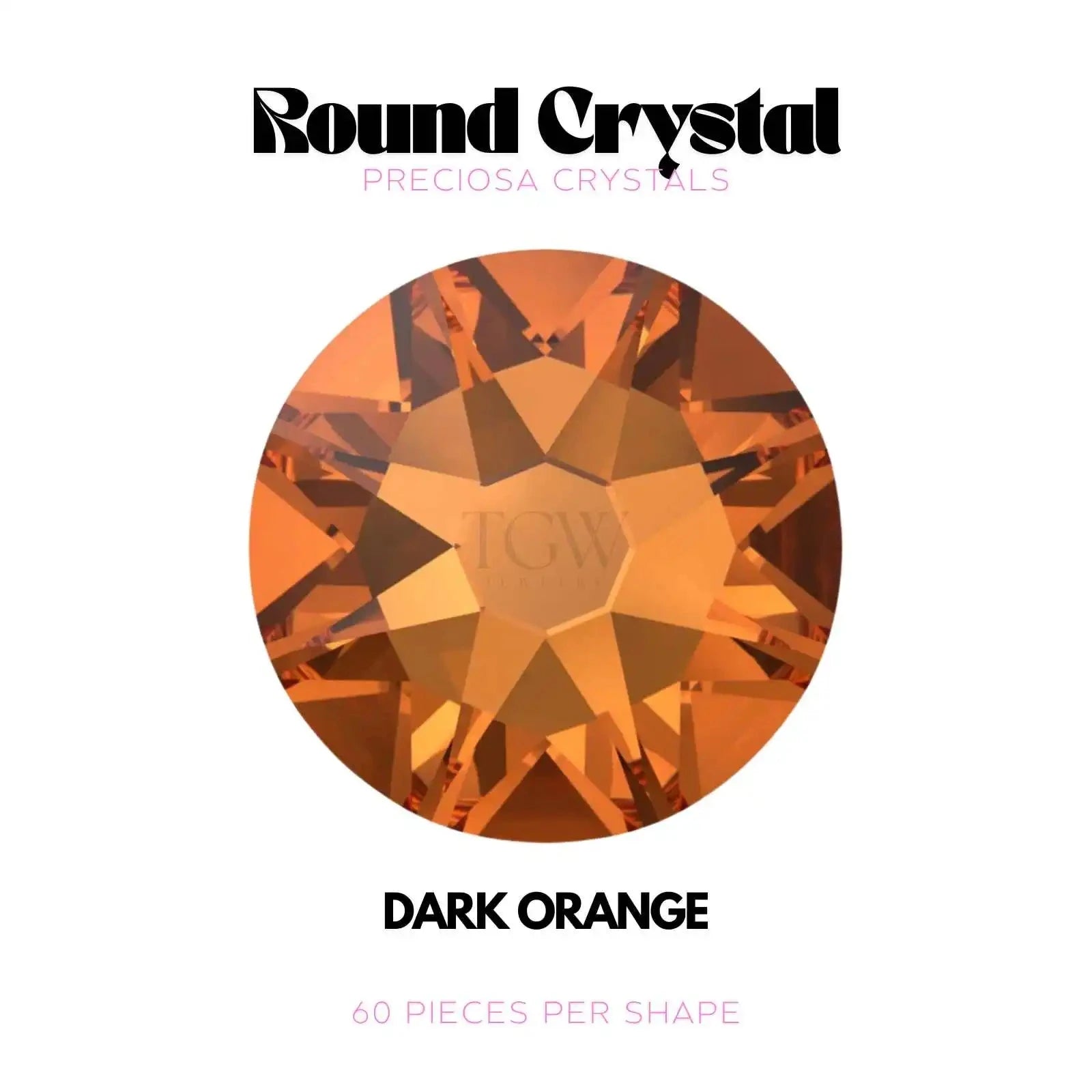PRECIOSA - DARK ORANGE Strass dentaire Tooth Gems World
