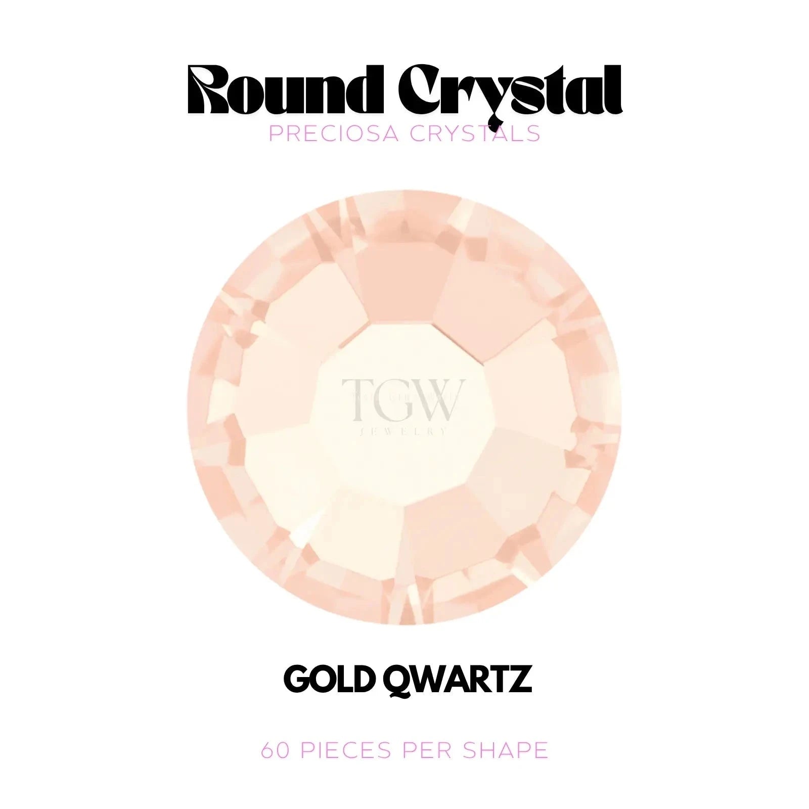 PRECIOSA - GOLD QWARTZ Strass dentaire Tooth Gems World