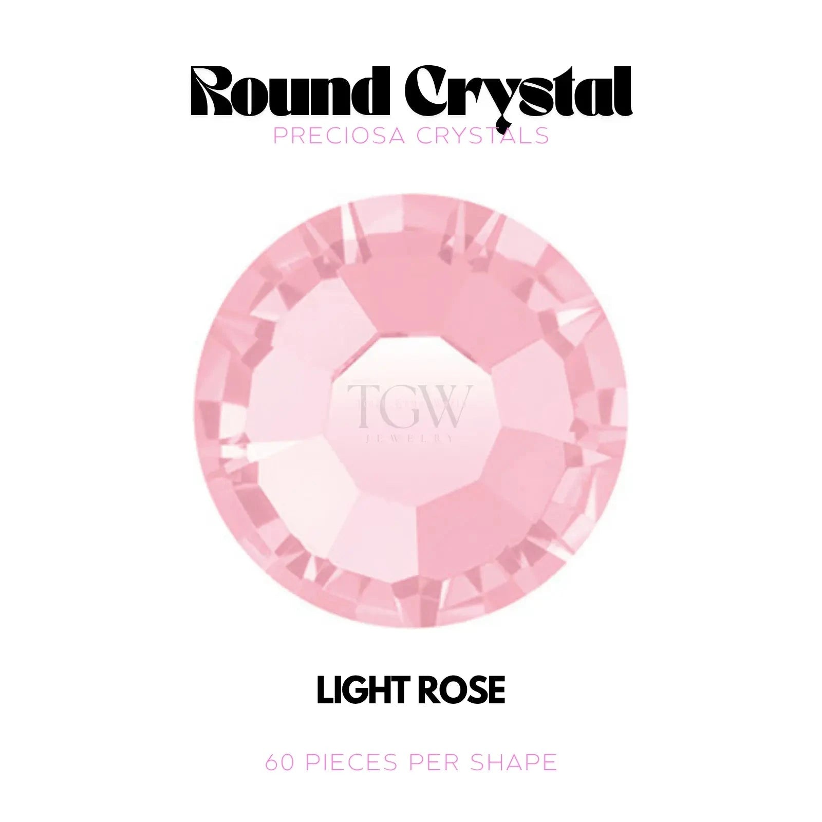 PRECIOSA - LIGHT ROSE STRASS DENTAIRES Tooth Gems World