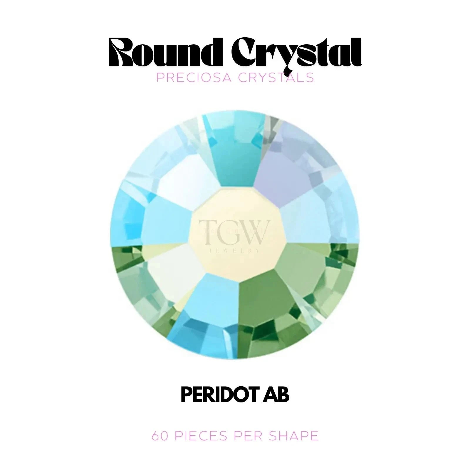 PRECIOSA - PERIDOT AB Strass dentaire Tooth Gems World