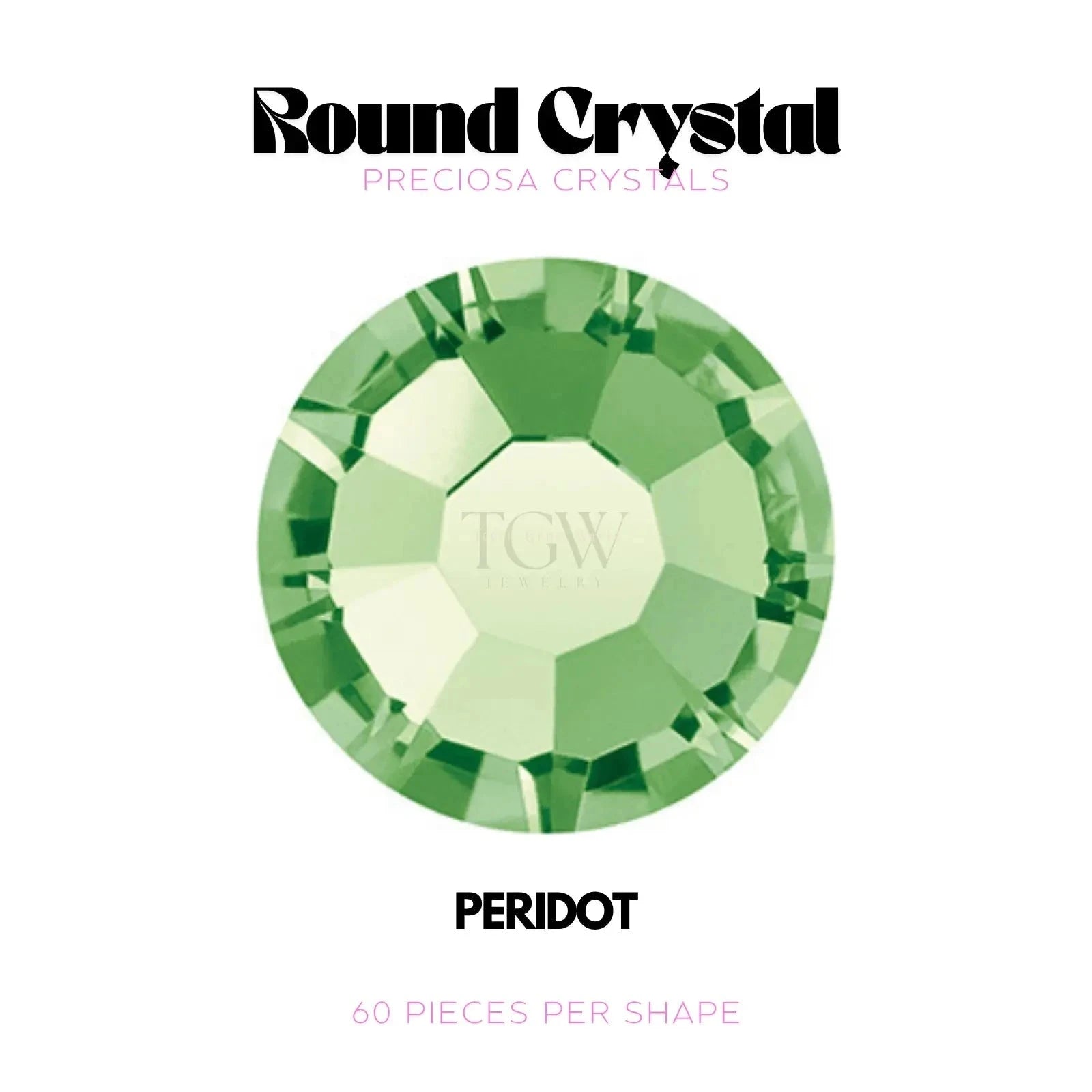 PRECIOSA - PERIDOT Strass dentaire Tooth Gems World