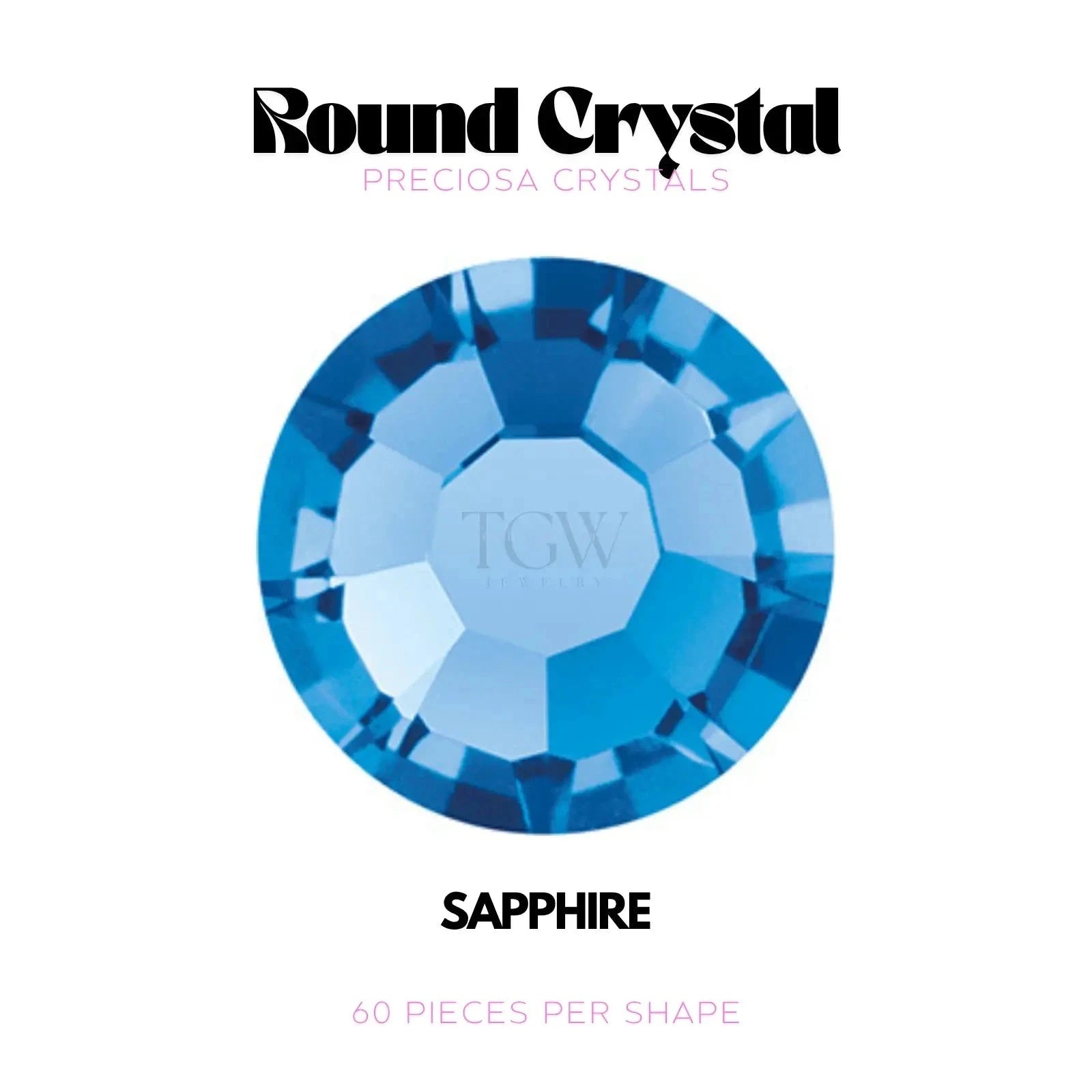 PRECIOSA - SAPPHIRE Strass dentaire Tooth Gems World SS2