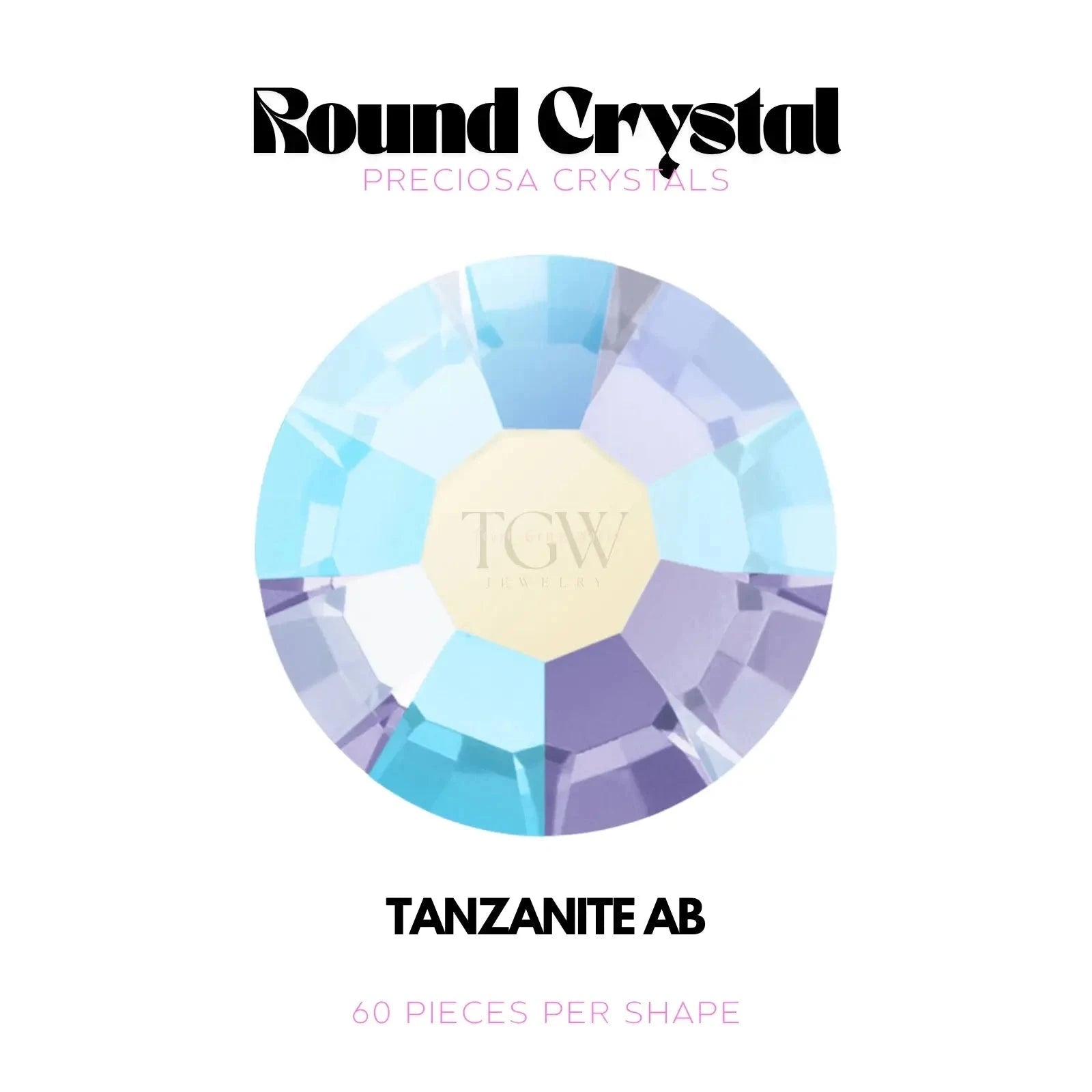 PRECIOSA - TANZANITE AB Strass dentaire Tooth Gems World