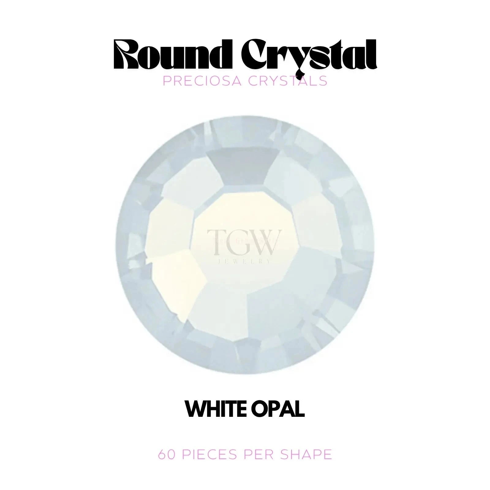 PRECIOSA - WHITE OPAL Strass dentaire Tooth Gems World