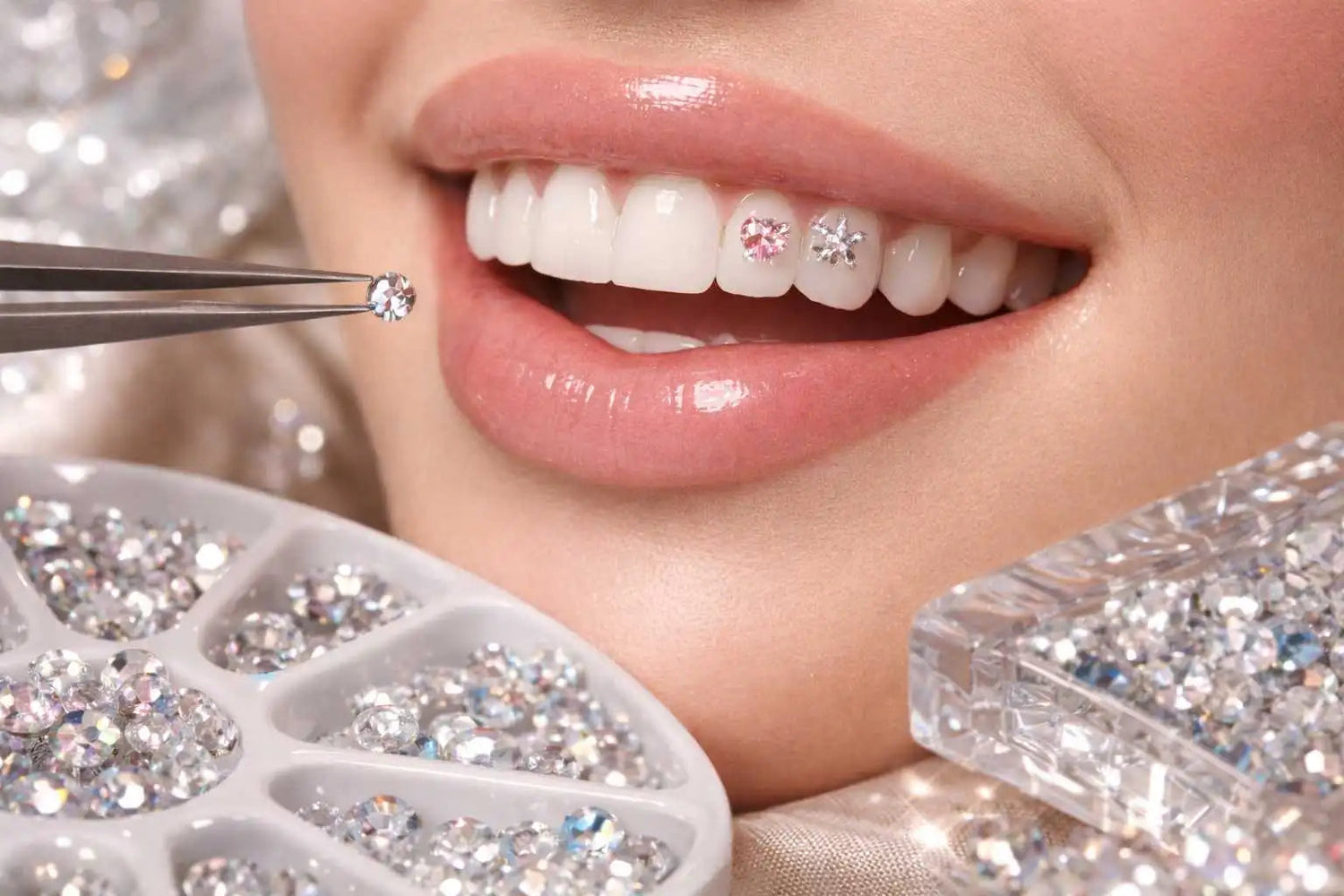 Créer des designs signature pour la pose de strass dentaire : inspirations et cohérence