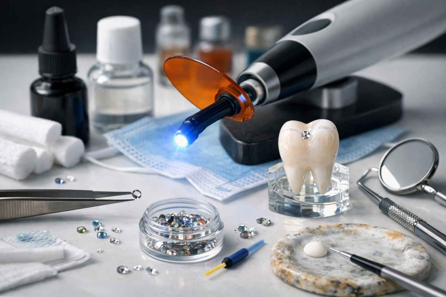 Erreurs fréquentes avec le matériel de pose de strass dentaire : guide expert complet pour éviter les échecs de tenue