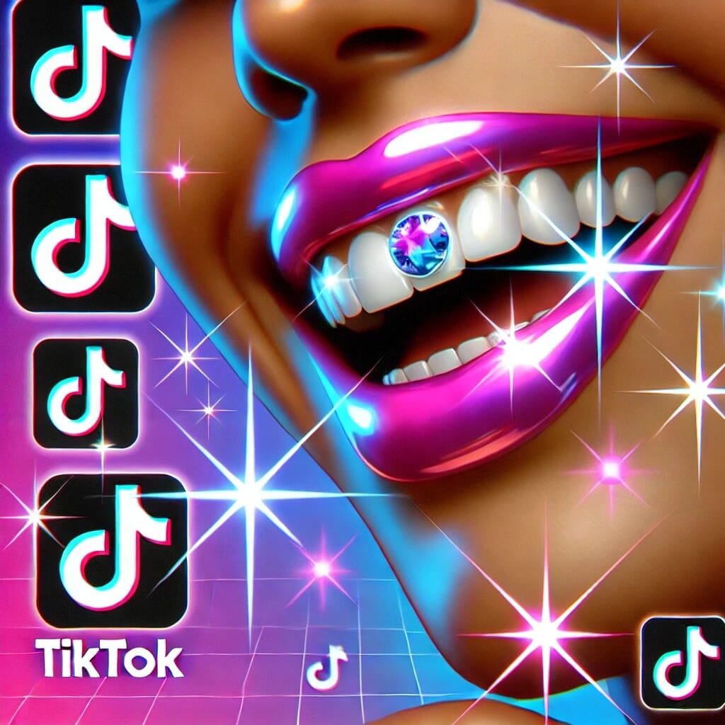 Strass Dentaires et Réseaux Sociaux : L’Influence de TikTok sur cette Mode Scintillante