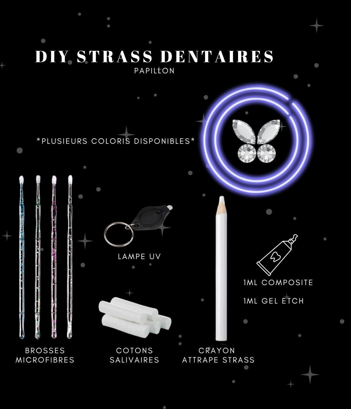 KIT DIY STRASS DENTAIRE PRECIOSA