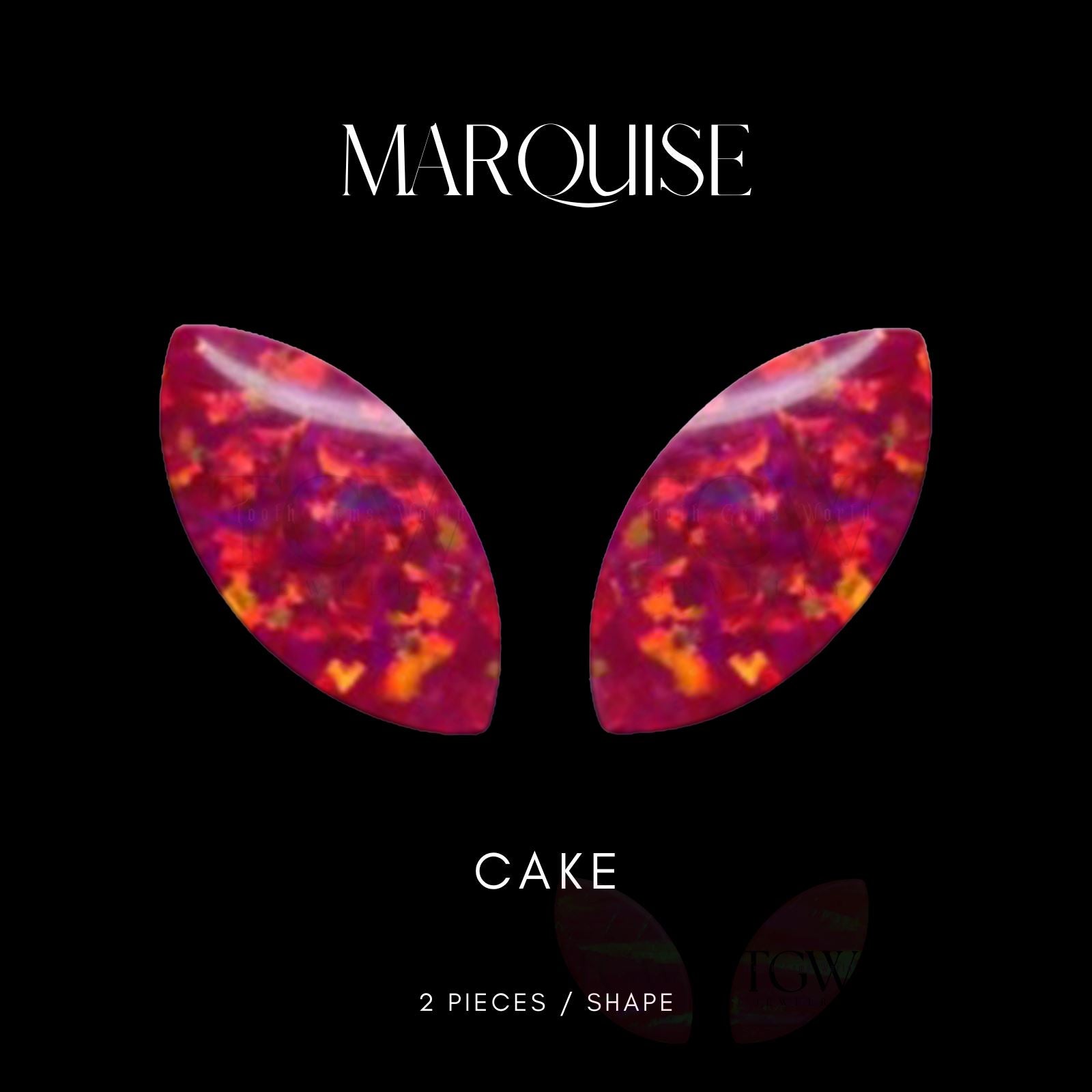 MARQUISE - OPALE BIJOU OPALE Tooth Gems World CAKE 