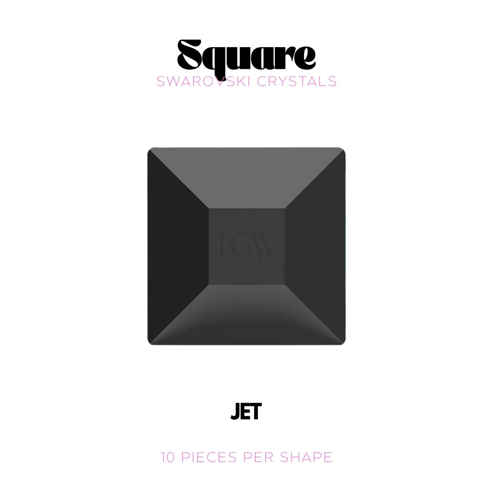 CARRÉ - SWAROVSKI Tooth Gems World Jet 