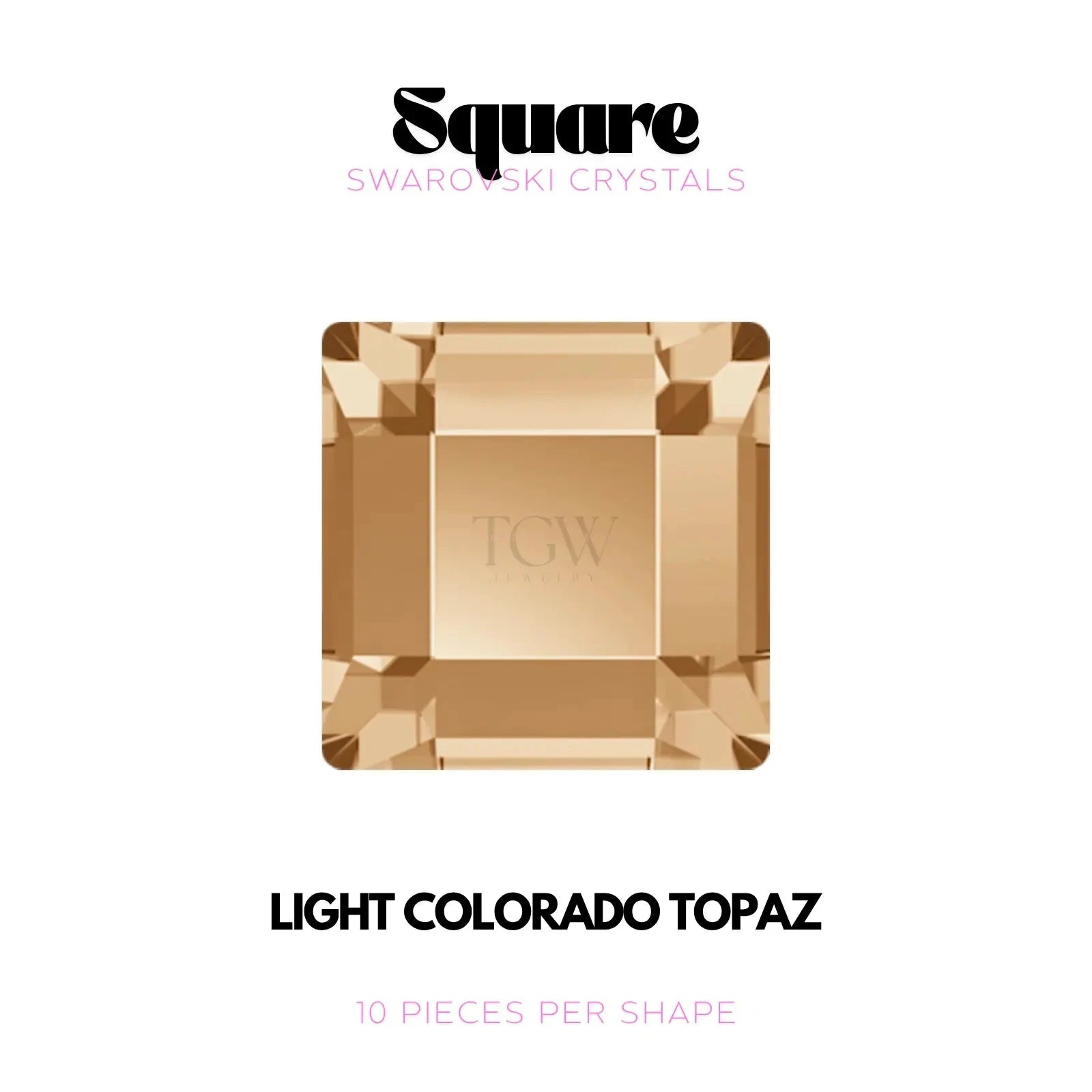 CARRÉ - SWAROVSKI Tooth Gems World Golden Shadow 