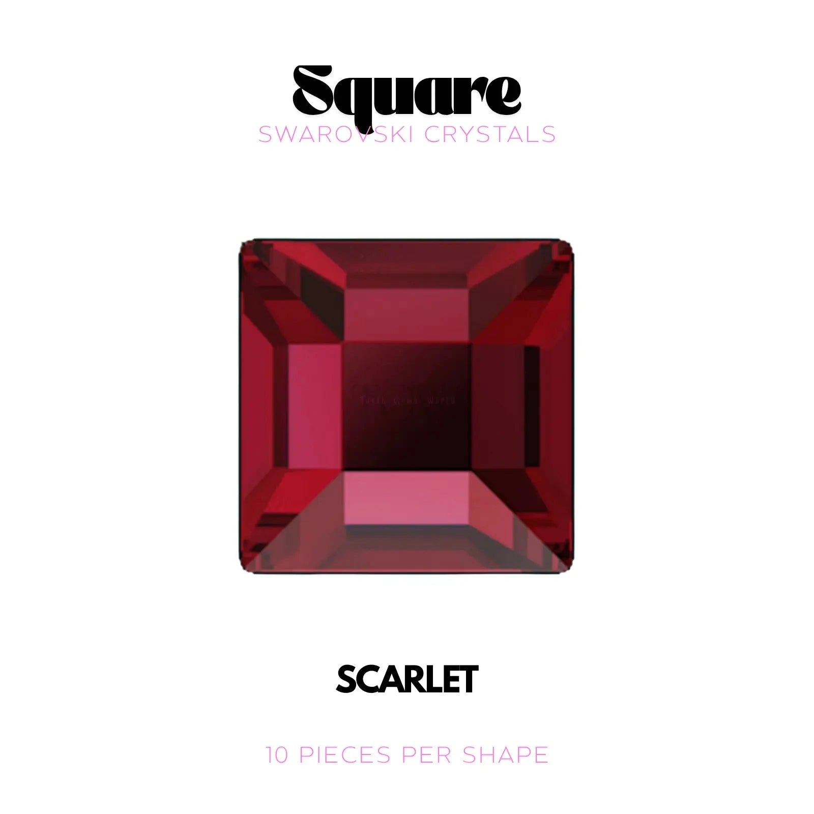 CARRÉ - SWAROVSKI Tooth Gems World Scarlet 