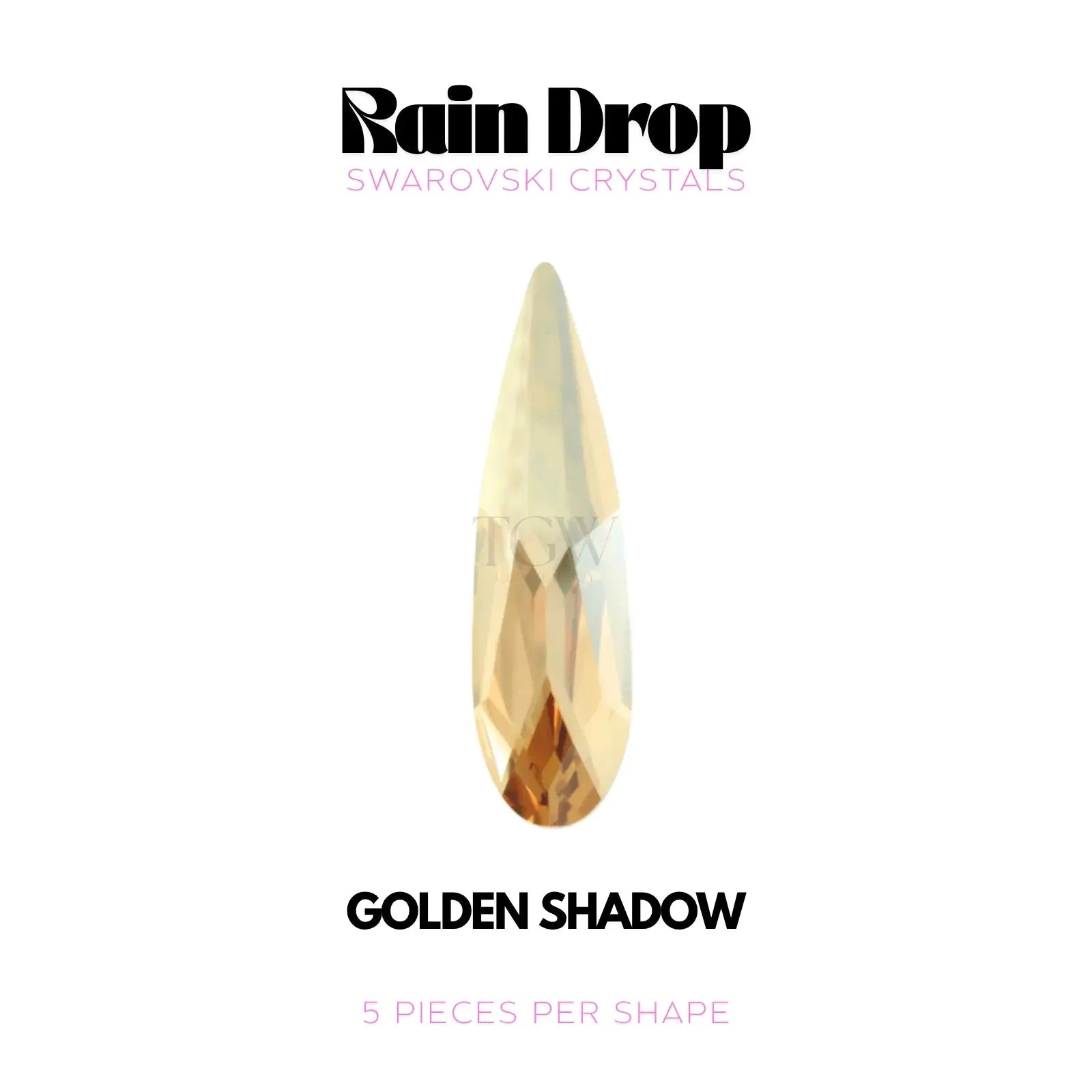 GOUTTE - SWAROVSKI Tooth Gems World Golden Shadow 
