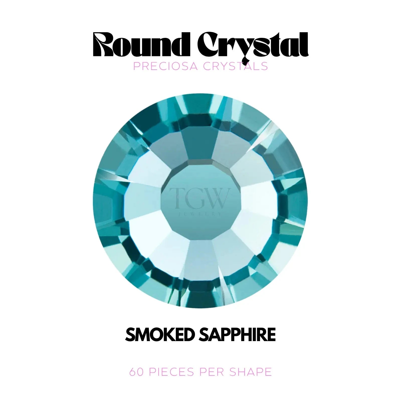 PRECIOSA - SMOKED SAPPHIRE STRASS DENTAIRES Tooth Gems World SS5 