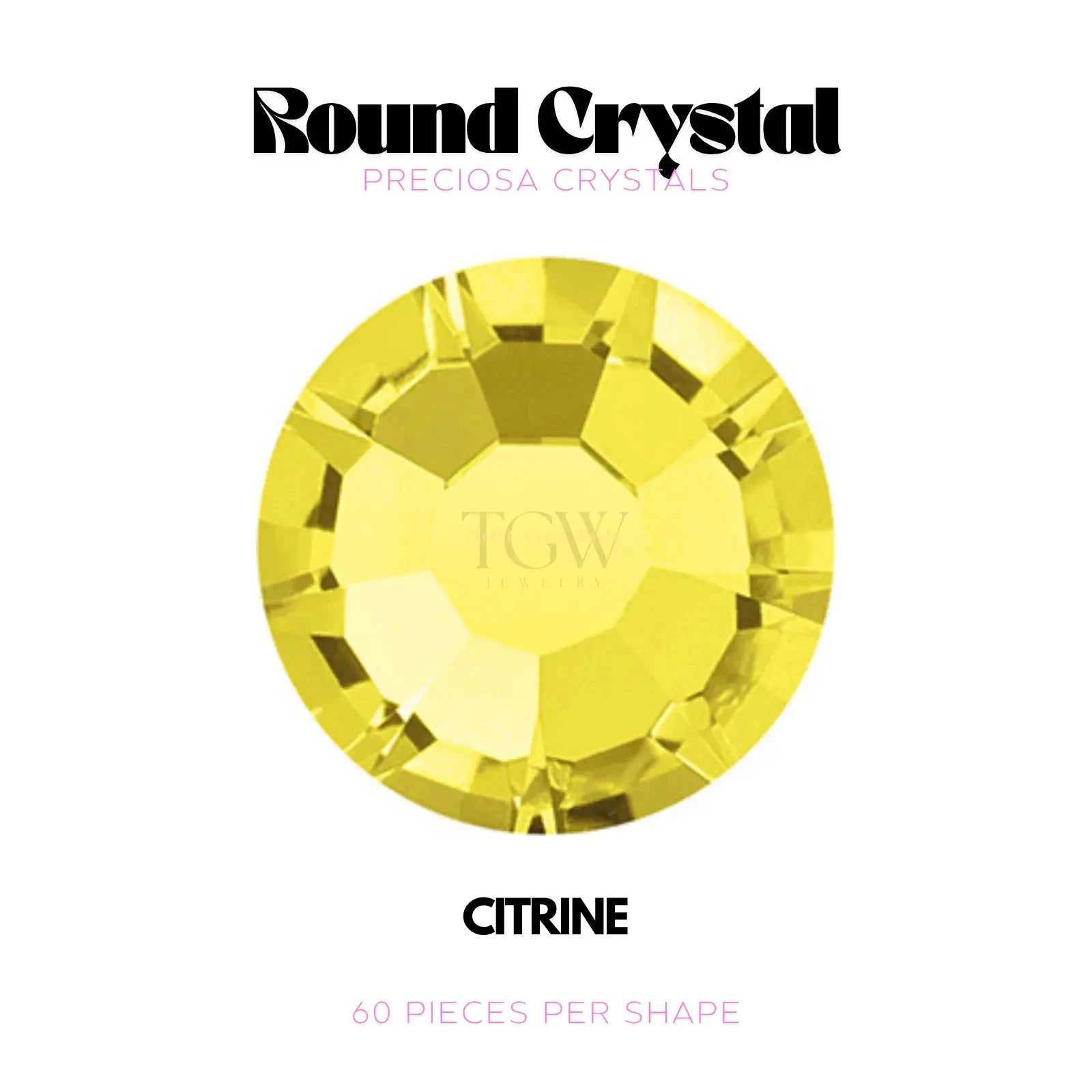 PRECIOSA - CITRINE STRASS DENTAIRES Tooth Gems World 