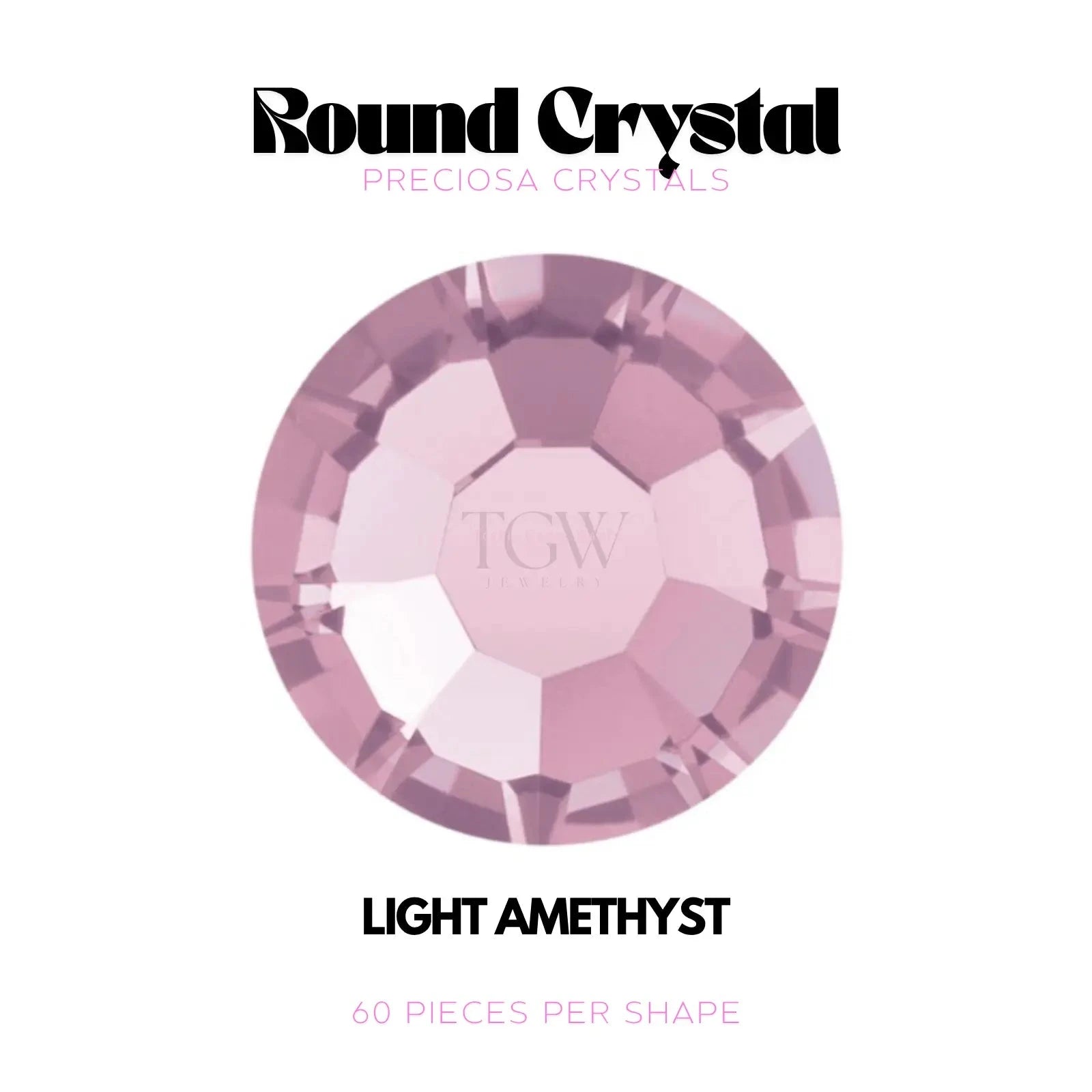 PRECIOSA - LIGHT AMETHYST STRASS DENTAIRES Tooth Gems World 